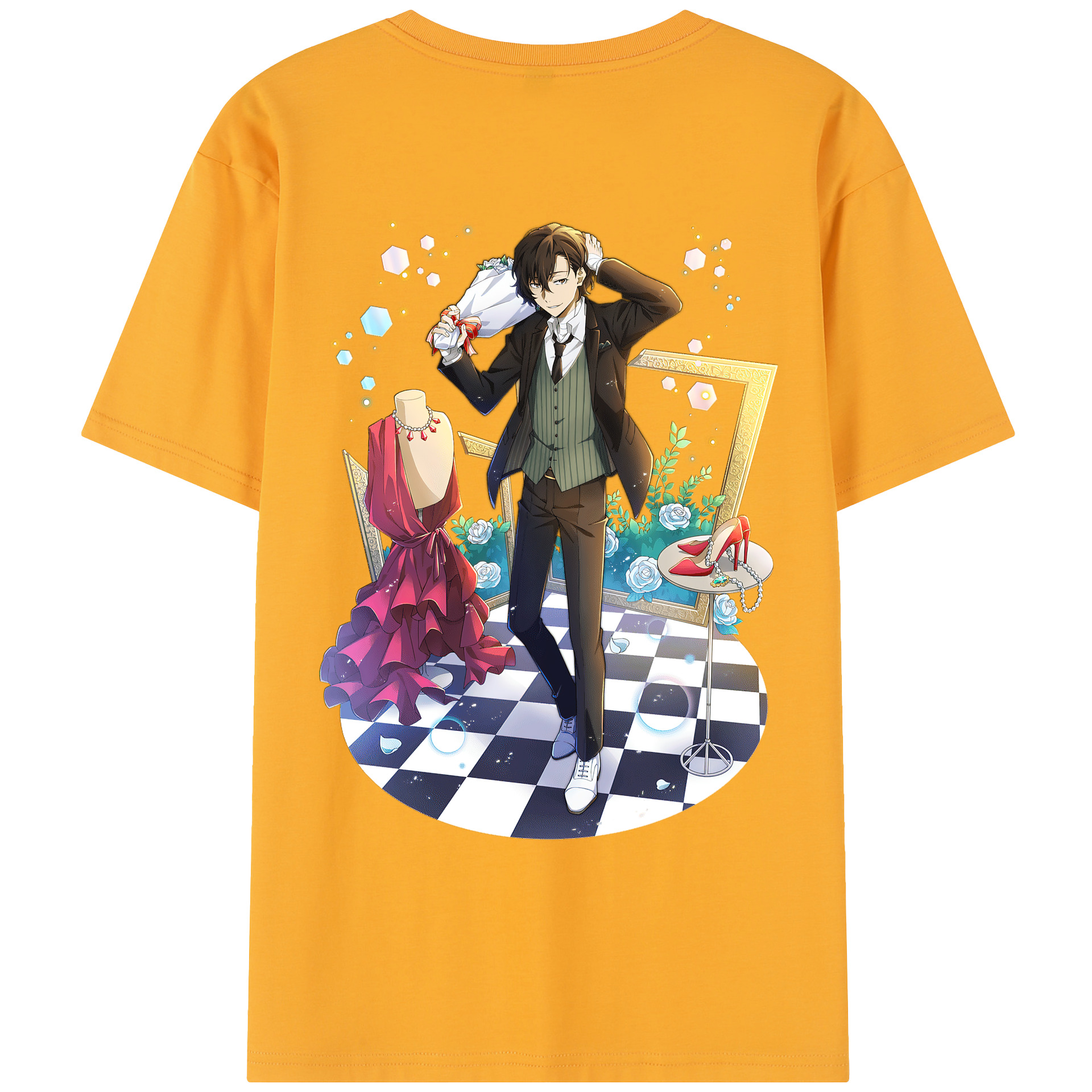 （画像用） 文豪ストレイドッグス Bungo Stray Dogs レディース半袖Tシャツ(バックプリント)