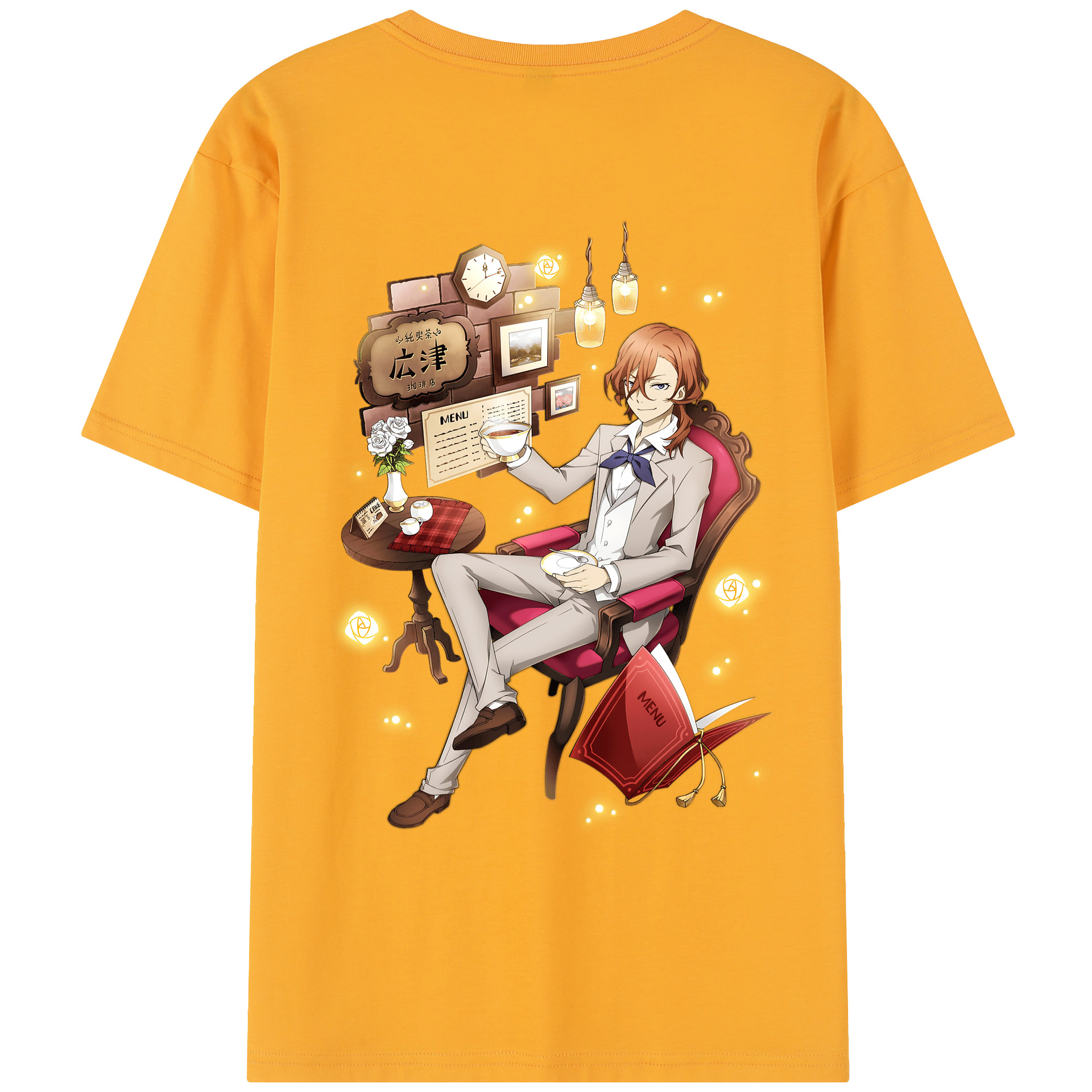 （画像用） 文豪ストレイドッグス Bungo Stray Dogs レディース半袖Tシャツ(バックプリント)