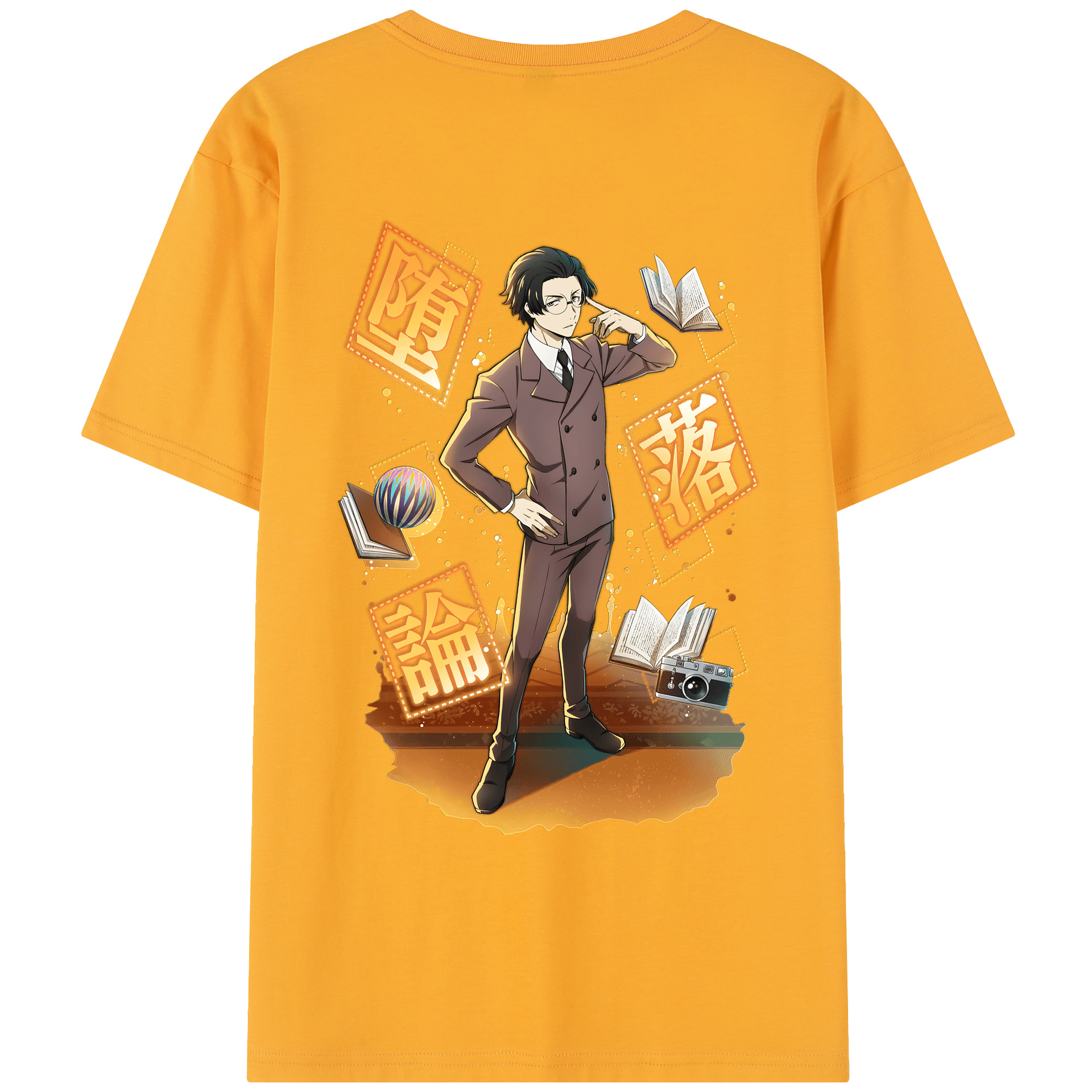 （画像用） 文豪ストレイドッグス Bungo Stray Dogs レディース半袖Tシャツ(バックプリント)