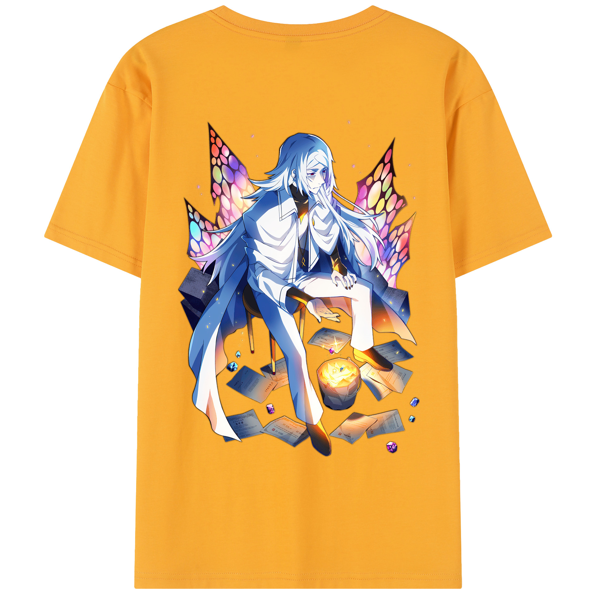 （画像用） 文豪ストレイドッグス Bungo Stray Dogs レディース半袖Tシャツ(バックプリント)