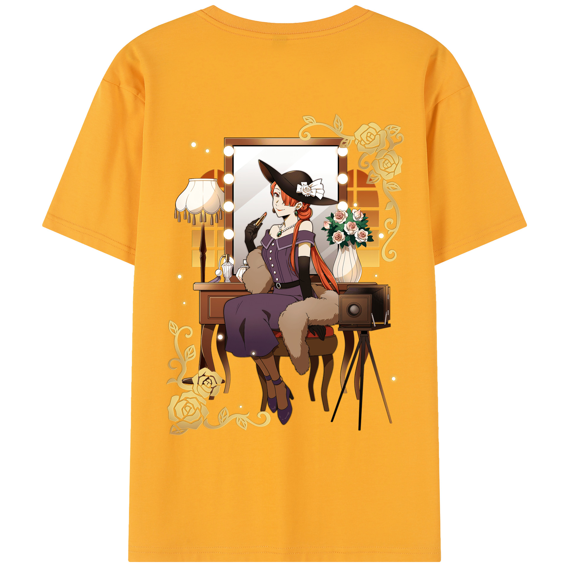 （画像用） 文豪ストレイドッグス Bungo Stray Dogs レディース半袖Tシャツ(バックプリント)