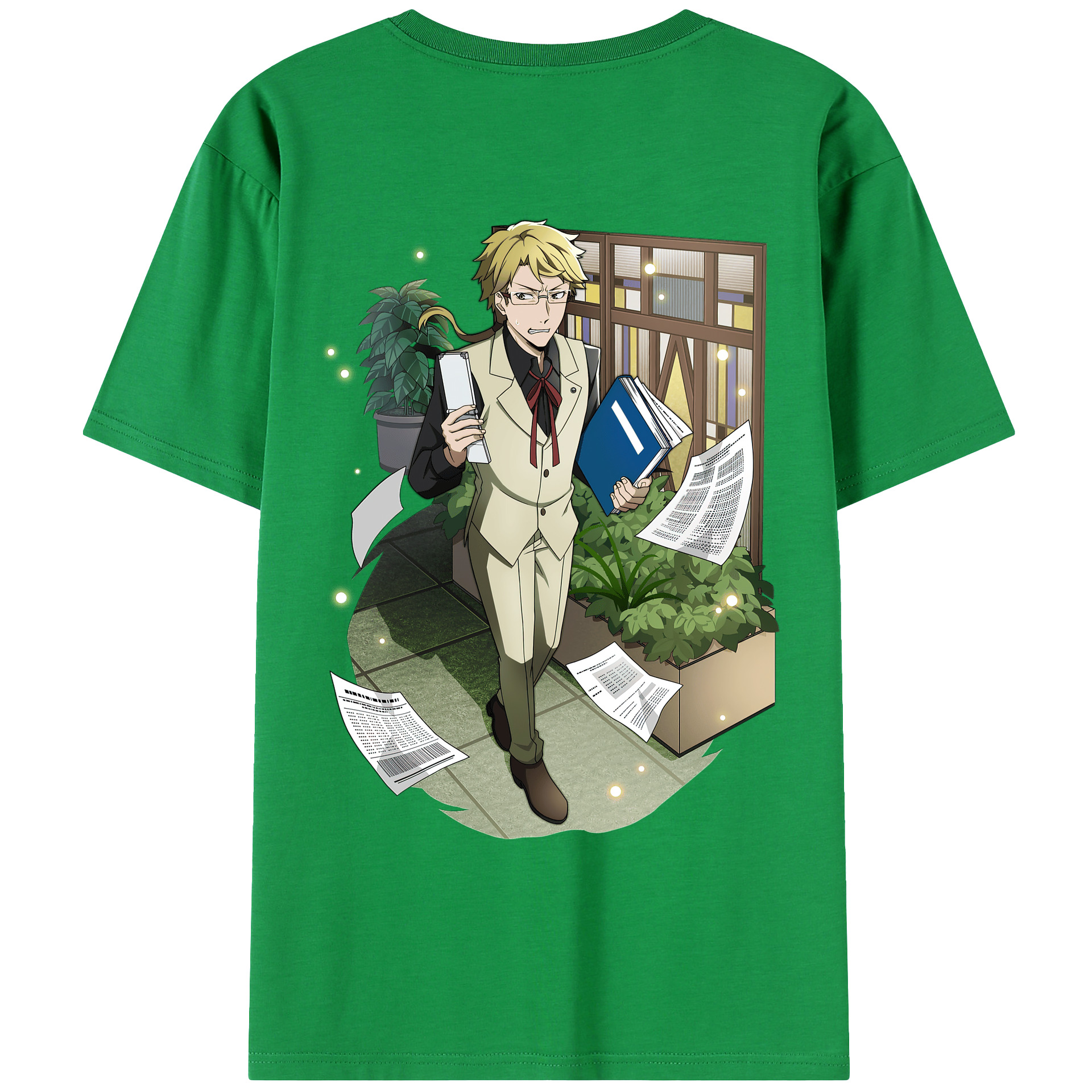 （画像用） 文豪ストレイドッグス Bungo Stray Dogs レディース半袖Tシャツ(バックプリント)