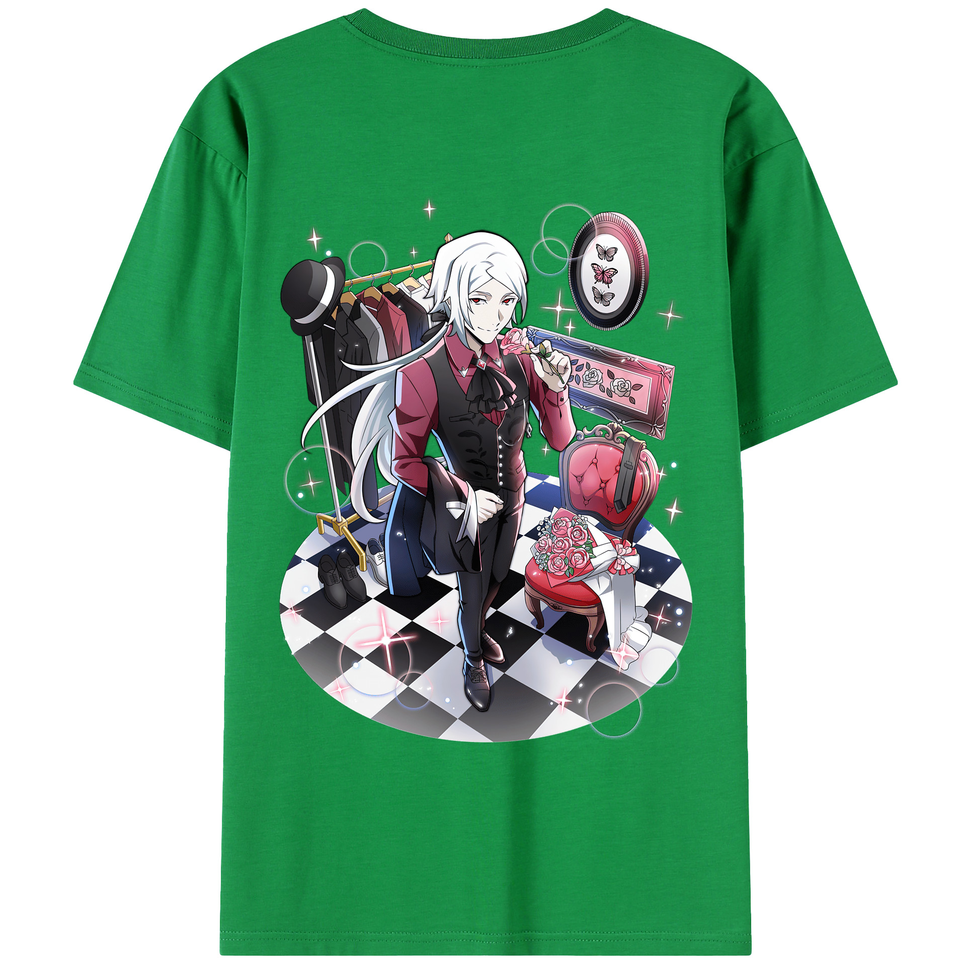 （画像用） 文豪ストレイドッグス Bungo Stray Dogs レディース半袖Tシャツ(バックプリント)