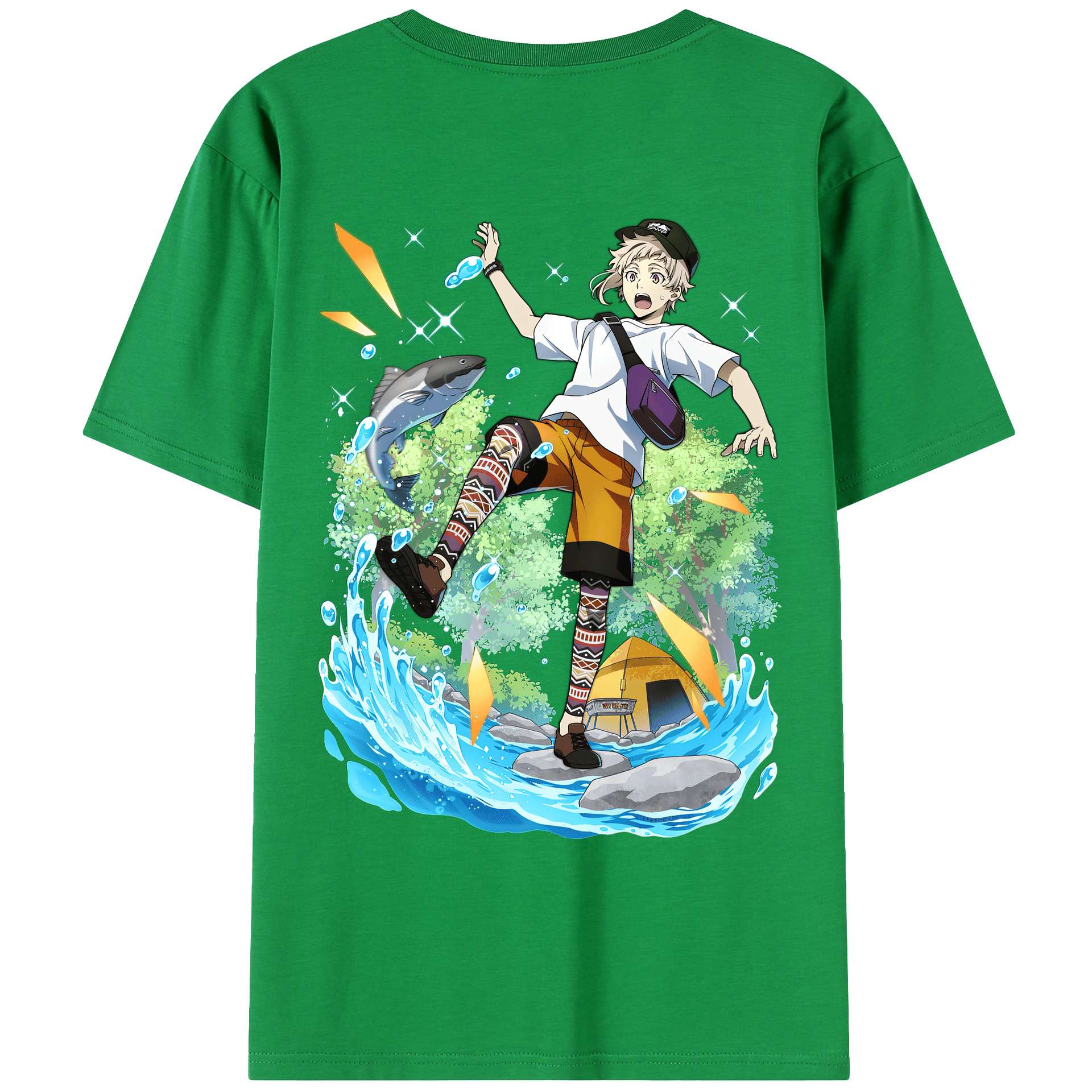 （画像用） 文豪ストレイドッグス Bungo Stray Dogs レディース半袖Tシャツ(バックプリント)