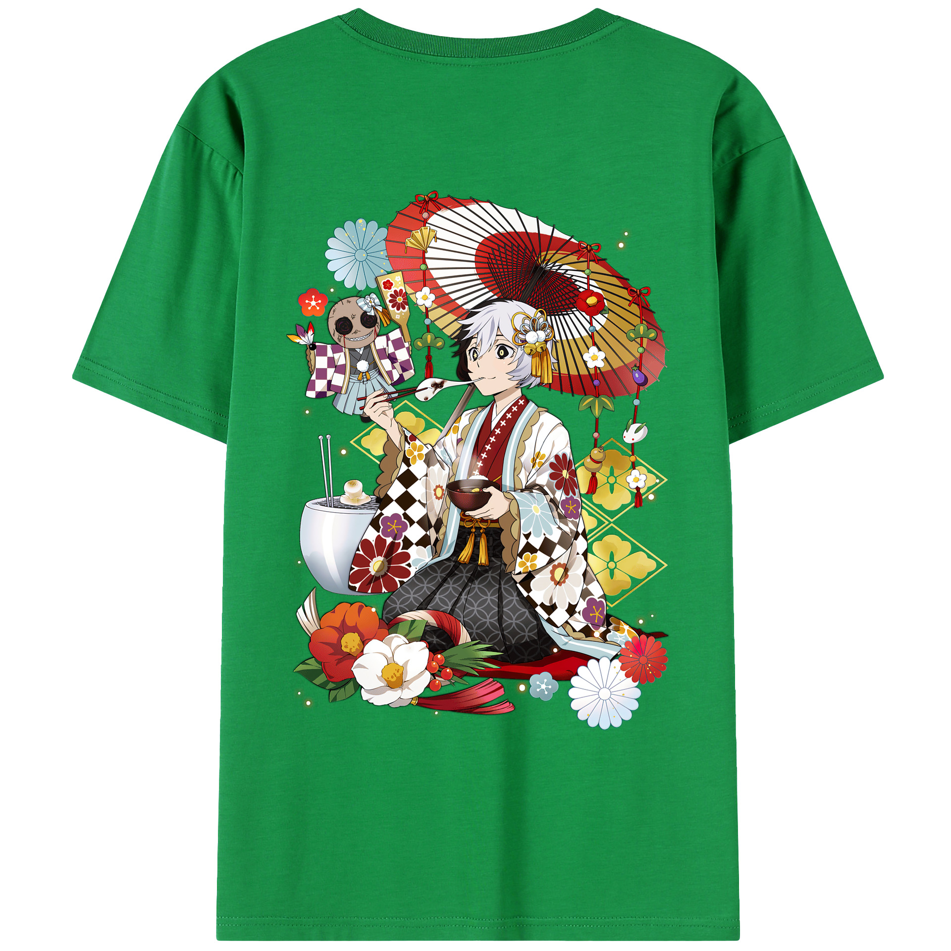 （画像用） 文豪ストレイドッグス Bungo Stray Dogs レディース半袖Tシャツ(バックプリント)