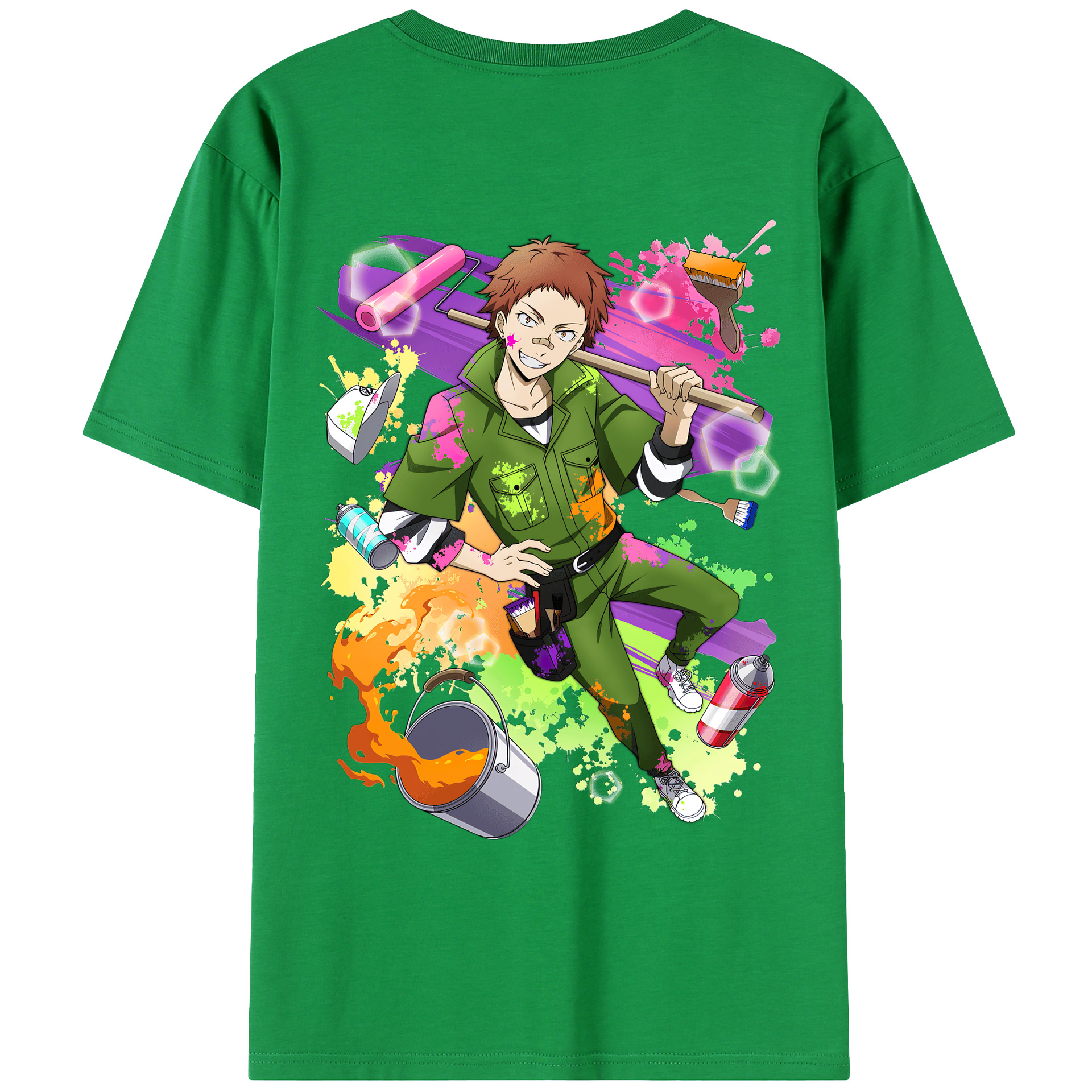 （画像用） 文豪ストレイドッグス Bungo Stray Dogs レディース半袖Tシャツ(バックプリント)