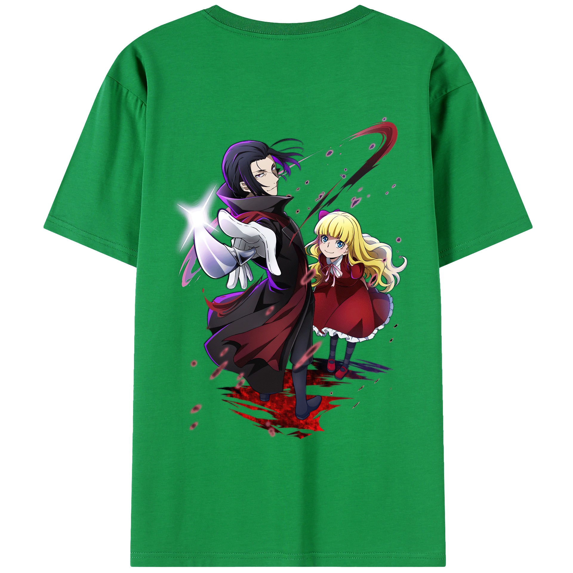 （画像用） 文豪ストレイドッグス Bungo Stray Dogs レディース半袖Tシャツ(バックプリント)