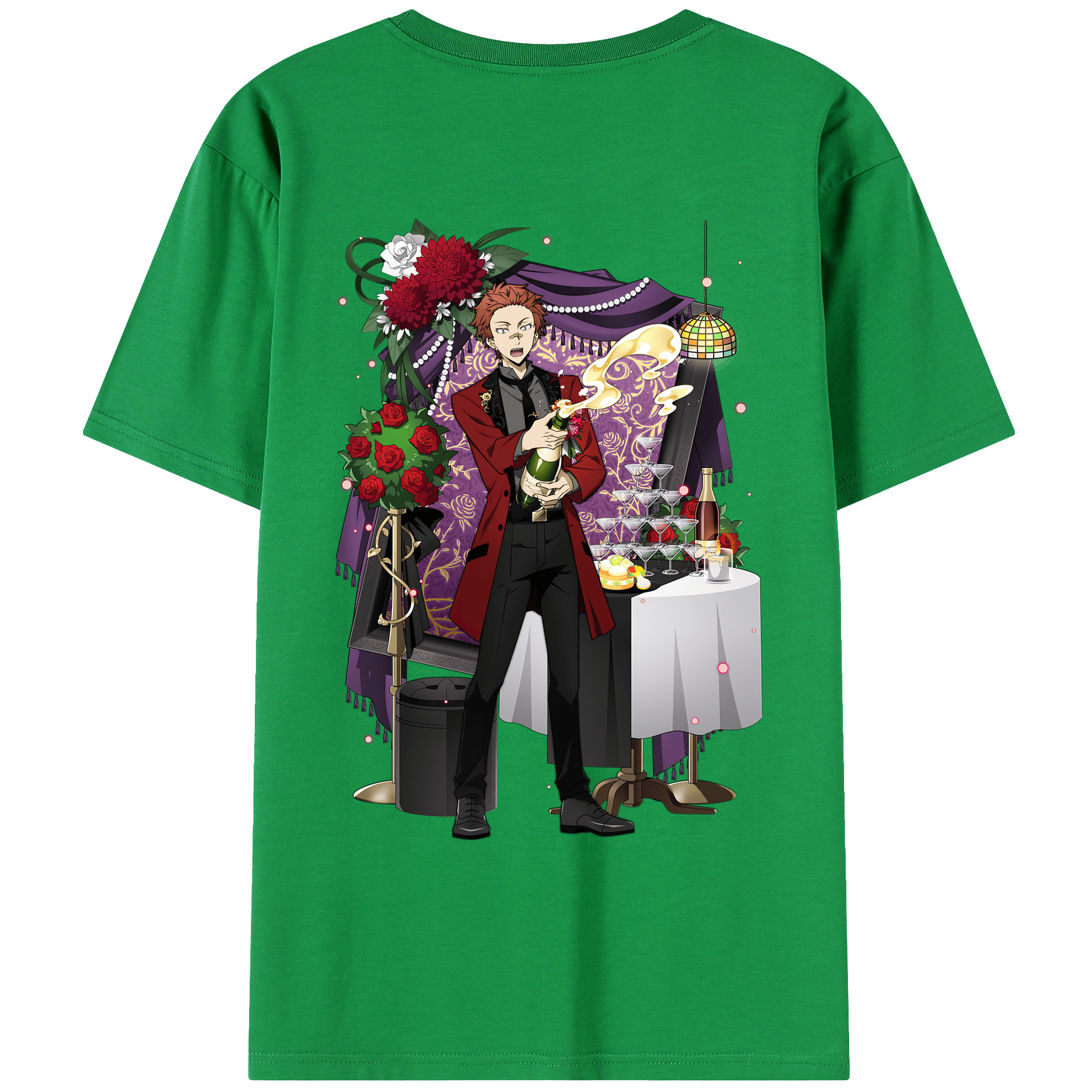 （画像用） 文豪ストレイドッグス Bungo Stray Dogs レディース半袖Tシャツ(バックプリント)