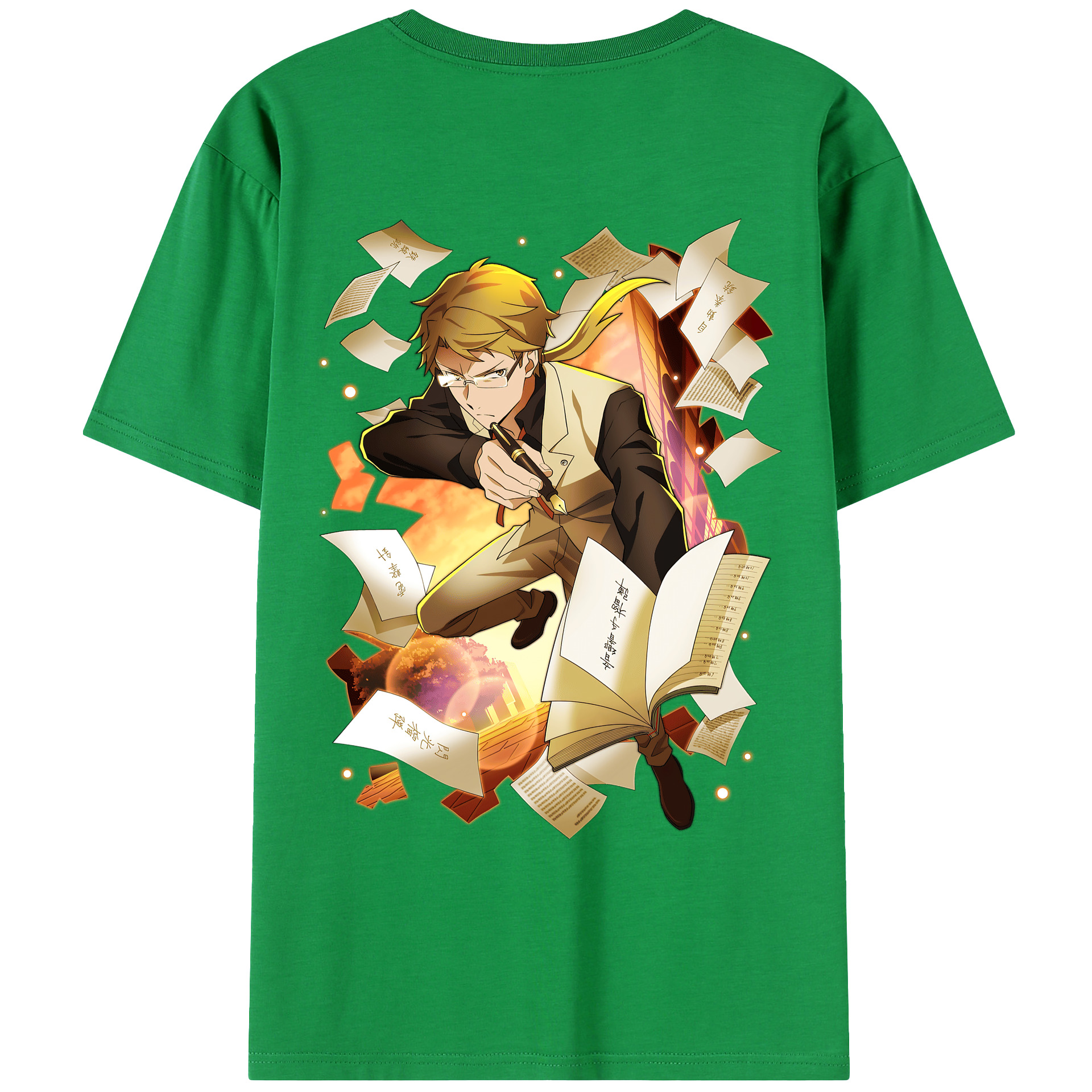 （画像用） 文豪ストレイドッグス Bungo Stray Dogs レディース半袖Tシャツ(バックプリント)