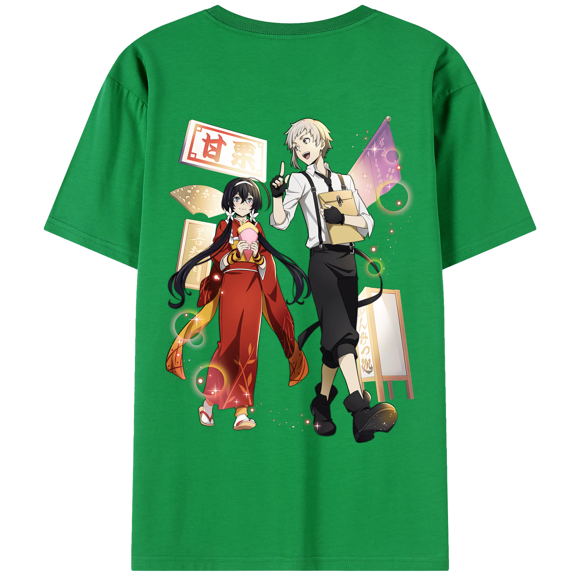 （画像用） 文豪ストレイドッグス Bungo Stray Dogs レディース半袖Tシャツ(バックプリント)