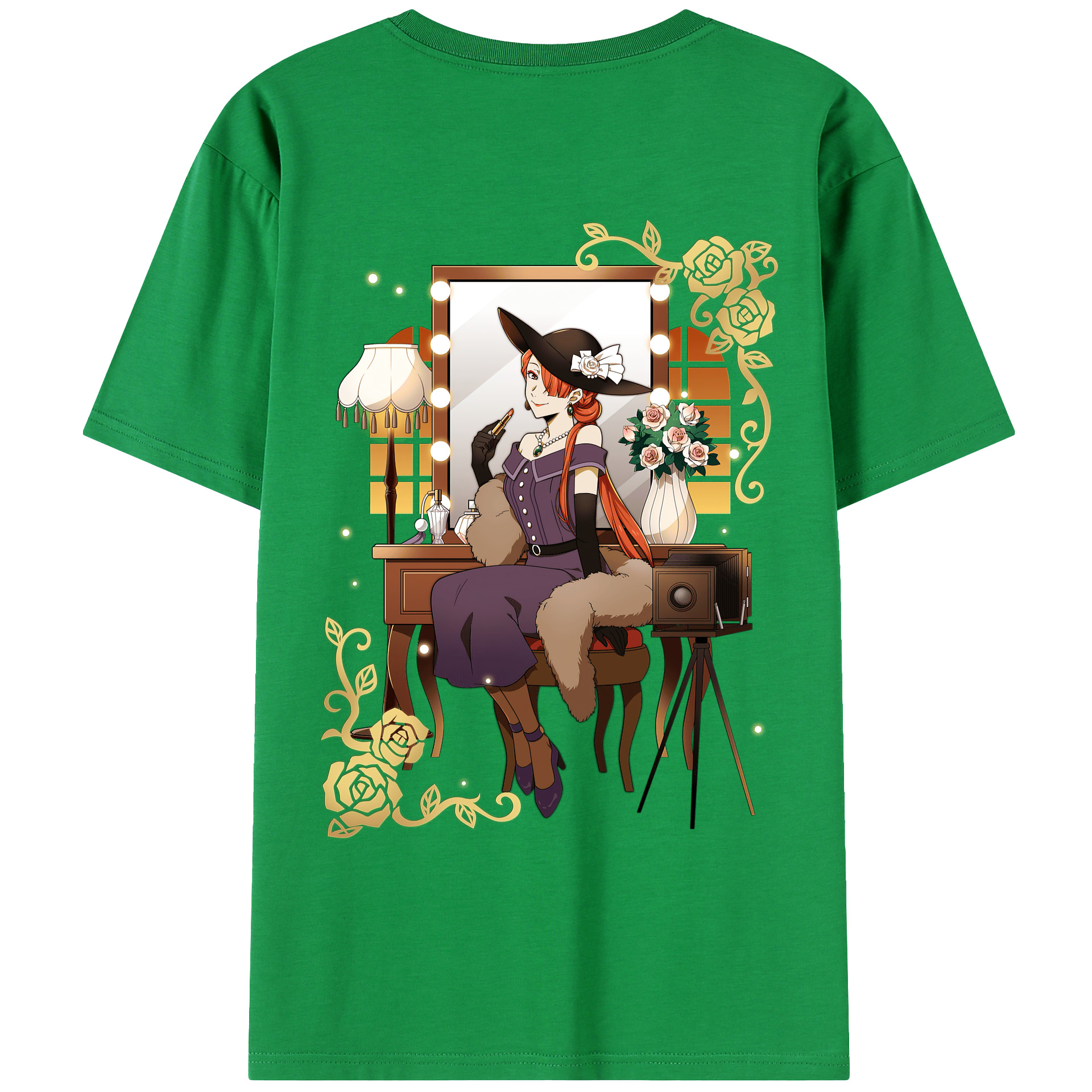 （画像用） 文豪ストレイドッグス Bungo Stray Dogs レディース半袖Tシャツ(バックプリント)