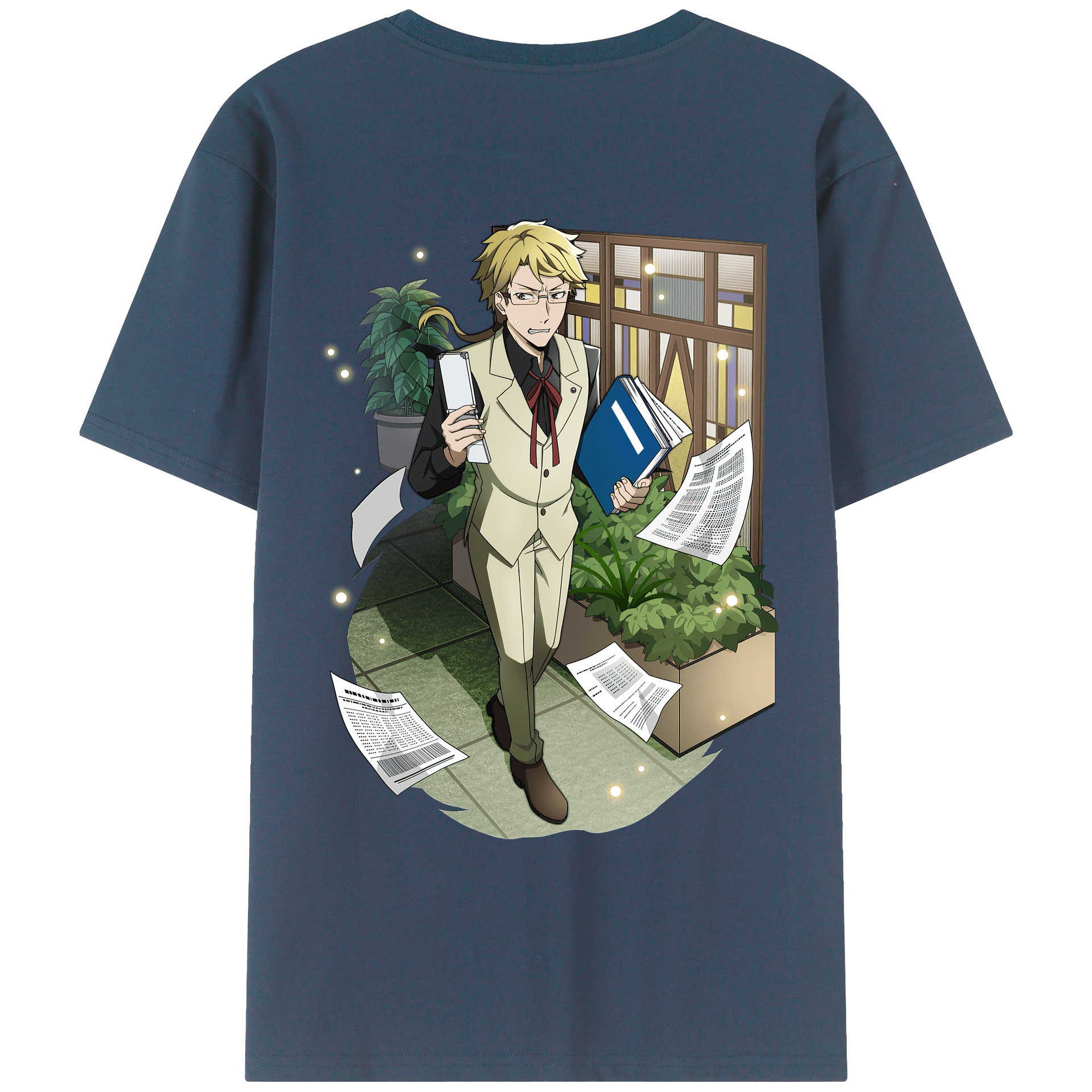 （画像用） 文豪ストレイドッグス Bungo Stray Dogs レディース半袖Tシャツ(バックプリント)