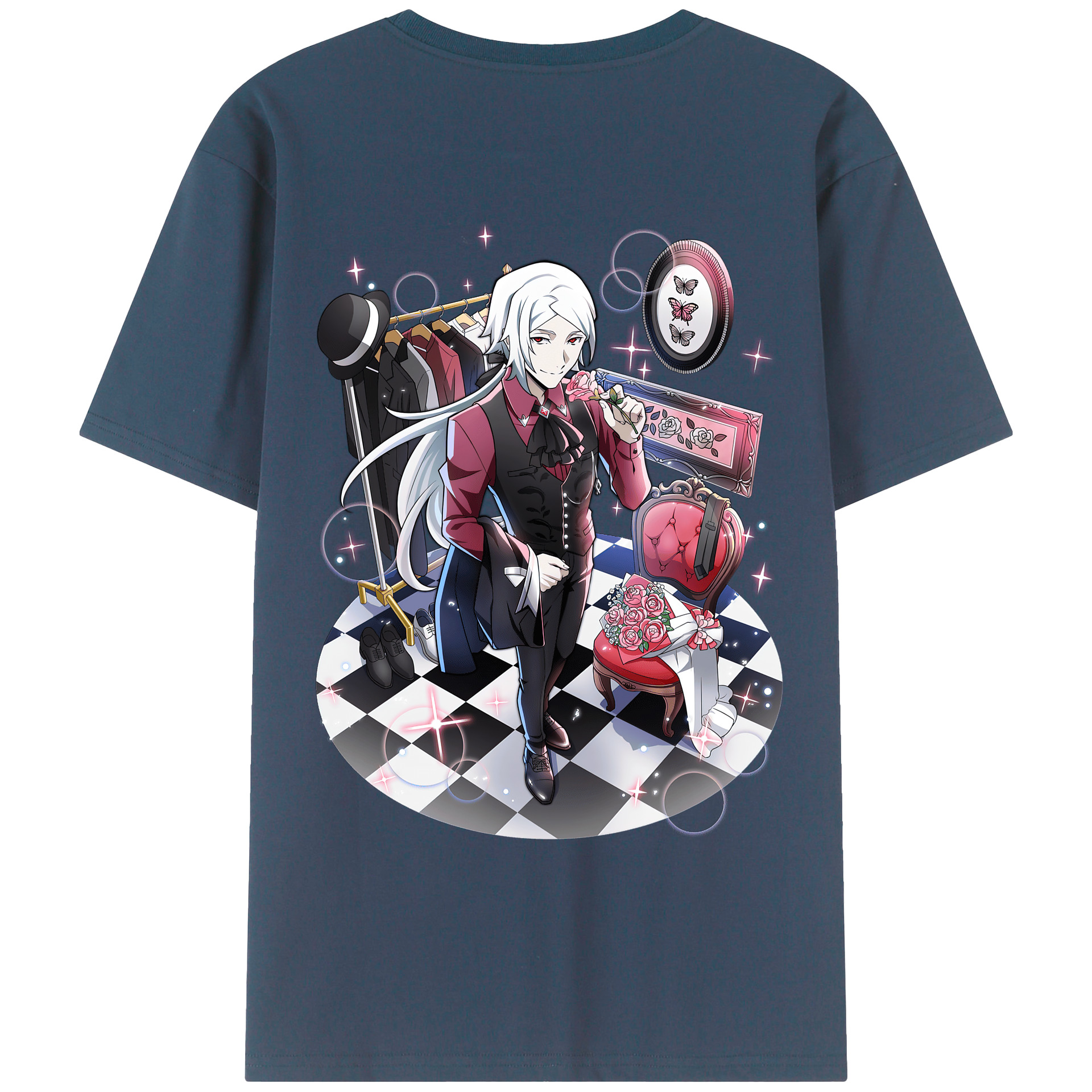 （画像用） 文豪ストレイドッグス Bungo Stray Dogs レディース半袖Tシャツ(バックプリント)