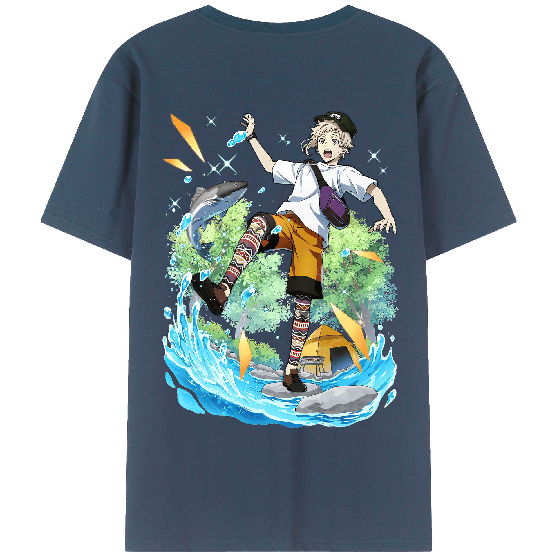 （画像用） 文豪ストレイドッグス Bungo Stray Dogs レディース半袖Tシャツ(バックプリント)
