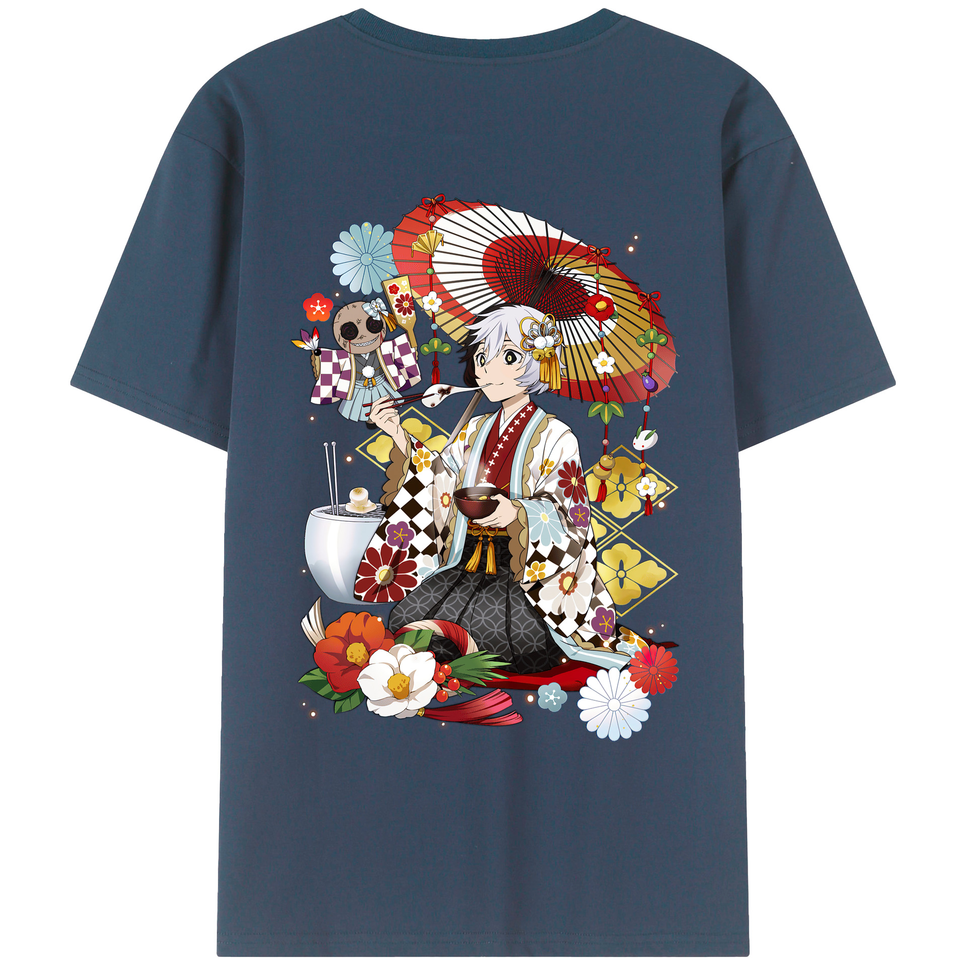 （画像用） 文豪ストレイドッグス Bungo Stray Dogs レディース半袖Tシャツ(バックプリント)