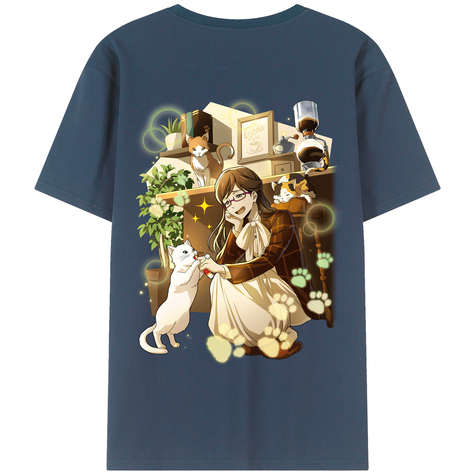 （画像用） 文豪ストレイドッグス Bungo Stray Dogs レディース半袖Tシャツ(バックプリント)