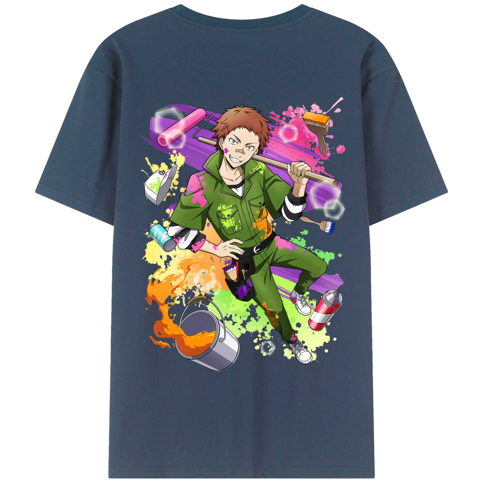 （画像用） 文豪ストレイドッグス Bungo Stray Dogs レディース半袖Tシャツ(バックプリント)