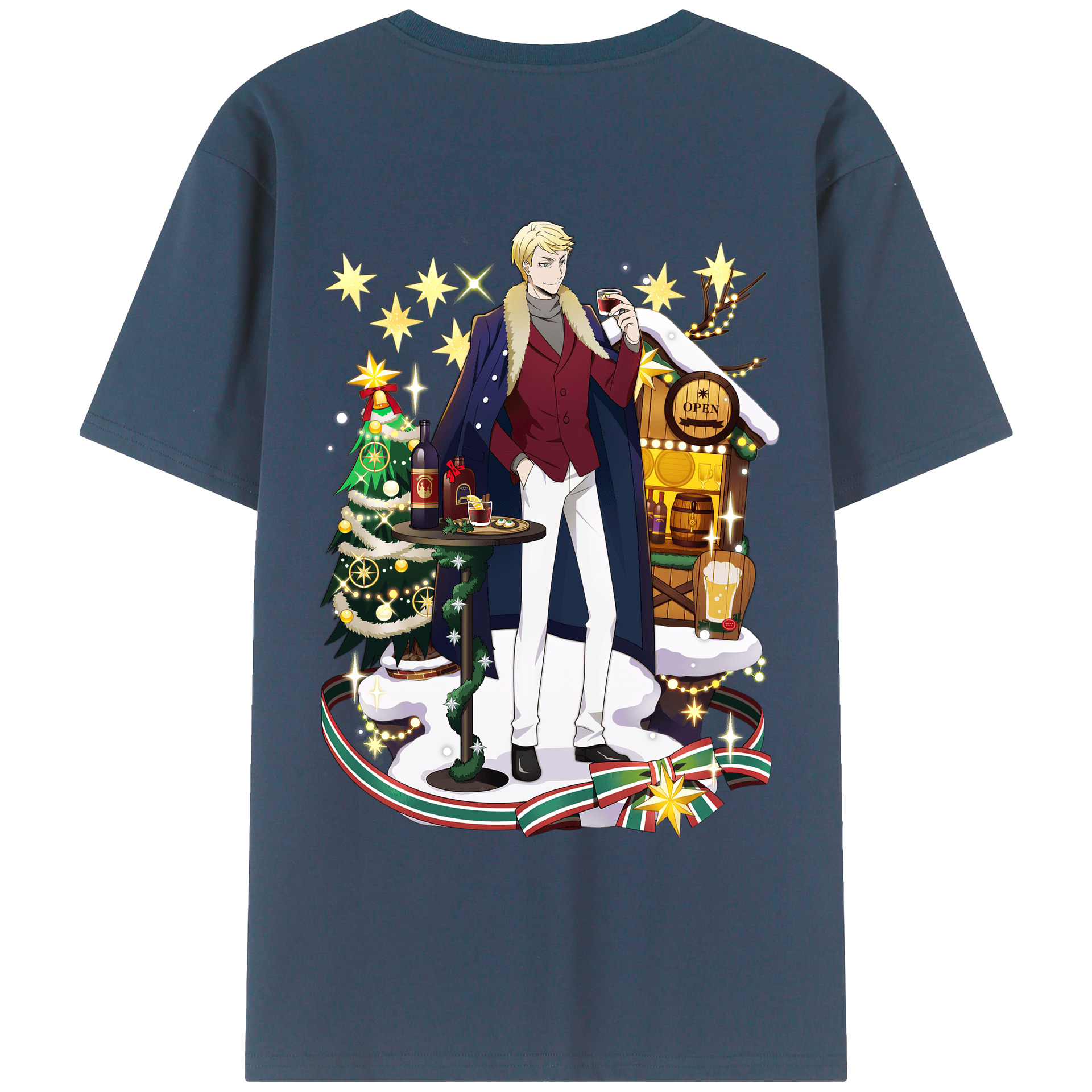 （画像用） 文豪ストレイドッグス Bungo Stray Dogs レディース半袖Tシャツ(バックプリント)