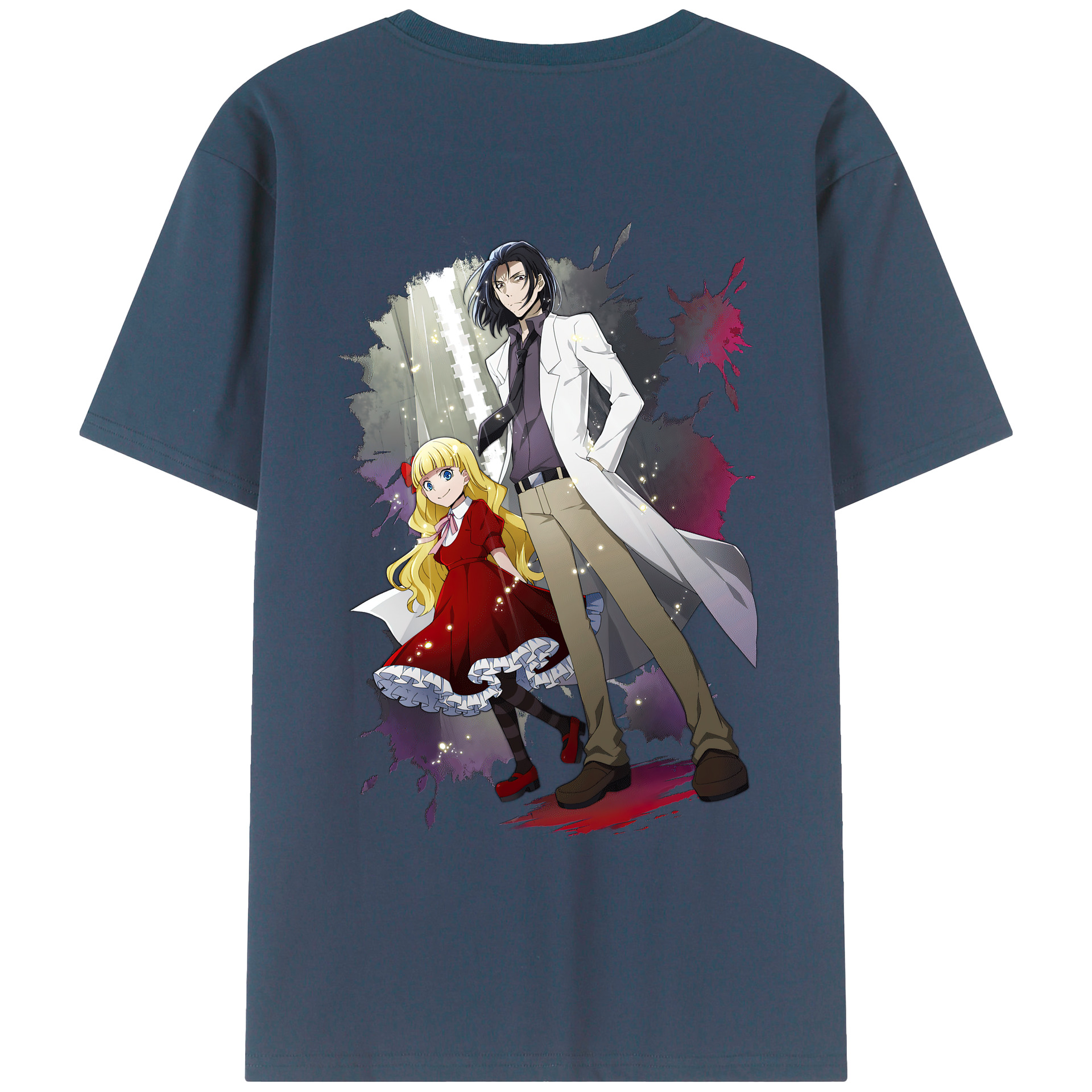 （画像用） 文豪ストレイドッグス Bungo Stray Dogs レディース半袖Tシャツ(バックプリント)