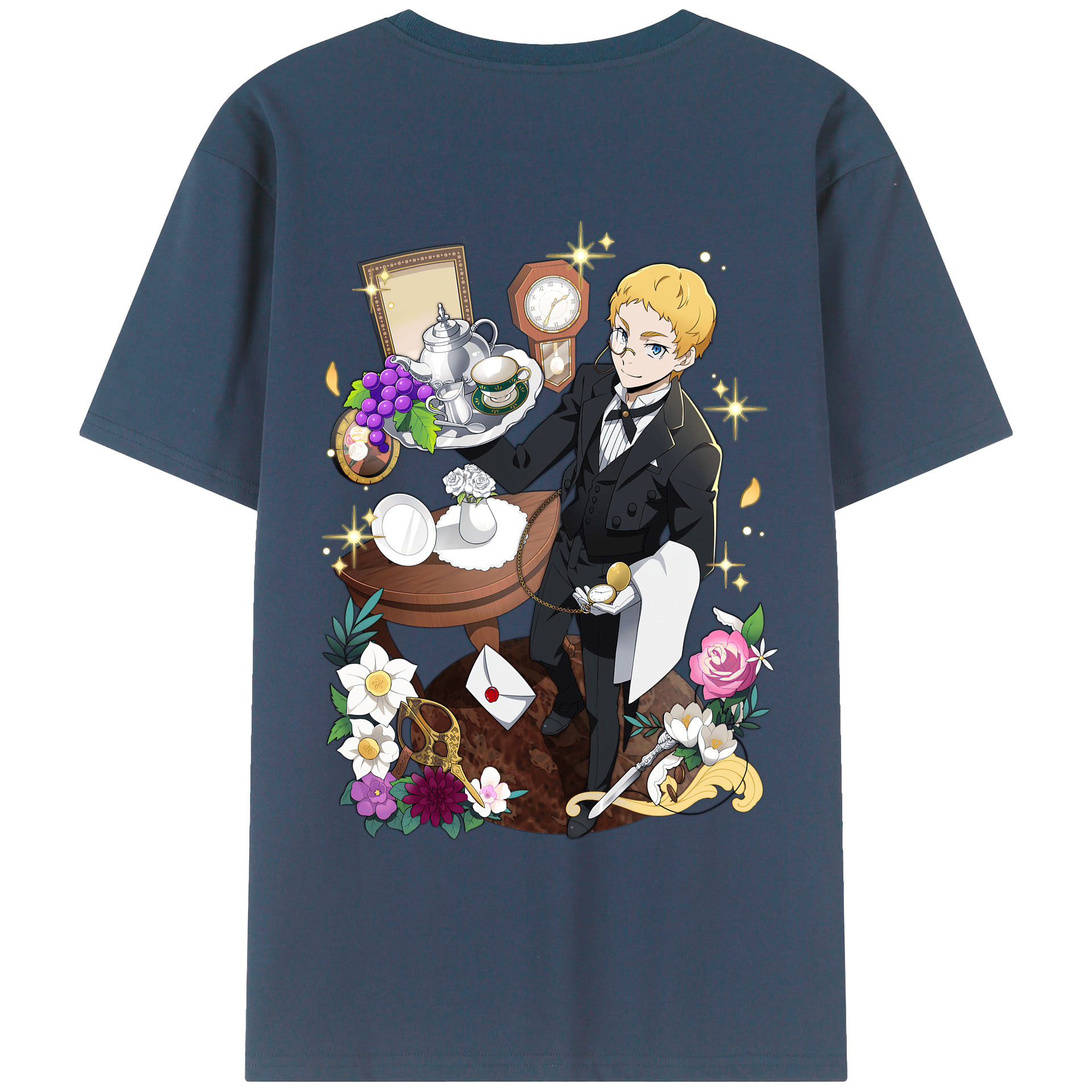 （画像用） 文豪ストレイドッグス Bungo Stray Dogs レディース半袖Tシャツ(バックプリント)