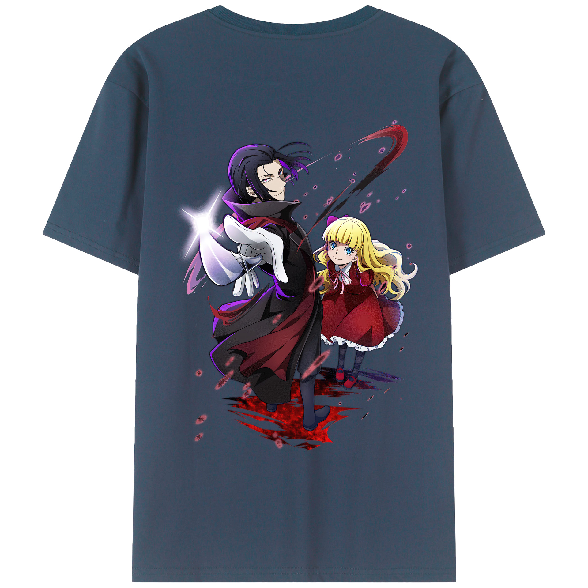 （画像用） 文豪ストレイドッグス Bungo Stray Dogs レディース半袖Tシャツ(バックプリント)
