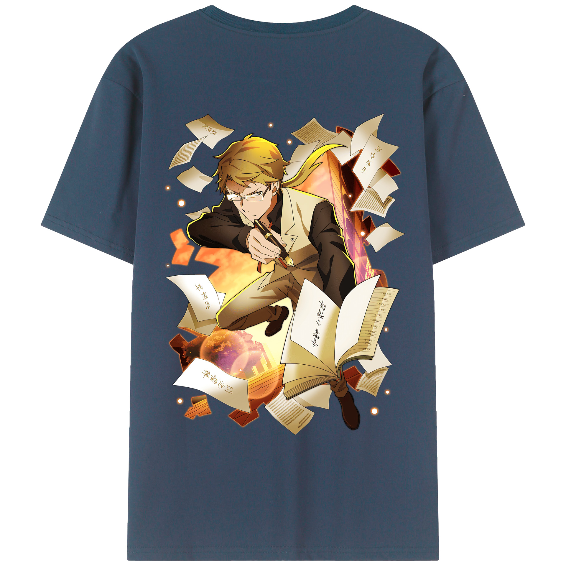 （画像用） 文豪ストレイドッグス Bungo Stray Dogs レディース半袖Tシャツ(バックプリント)