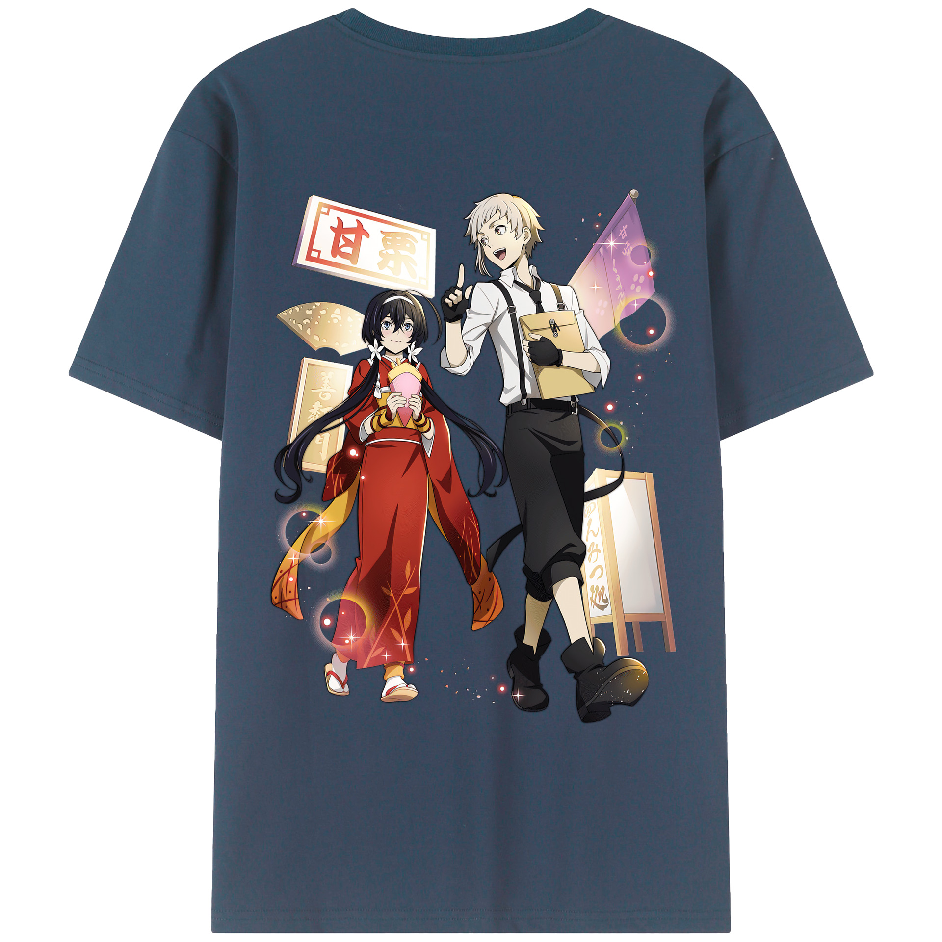 （画像用） 文豪ストレイドッグス Bungo Stray Dogs レディース半袖Tシャツ(バックプリント)