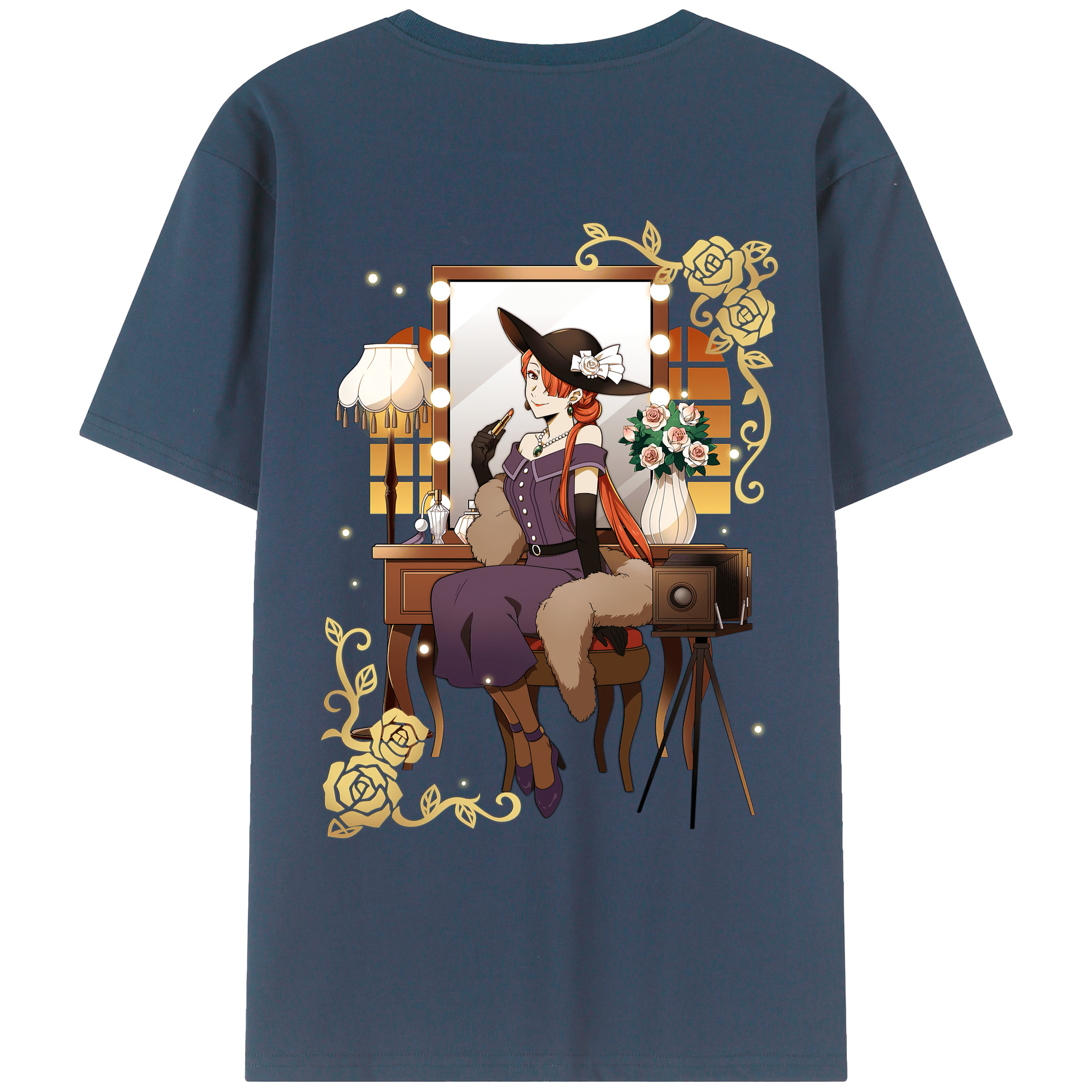 （画像用） 文豪ストレイドッグス Bungo Stray Dogs レディース半袖Tシャツ(バックプリント)