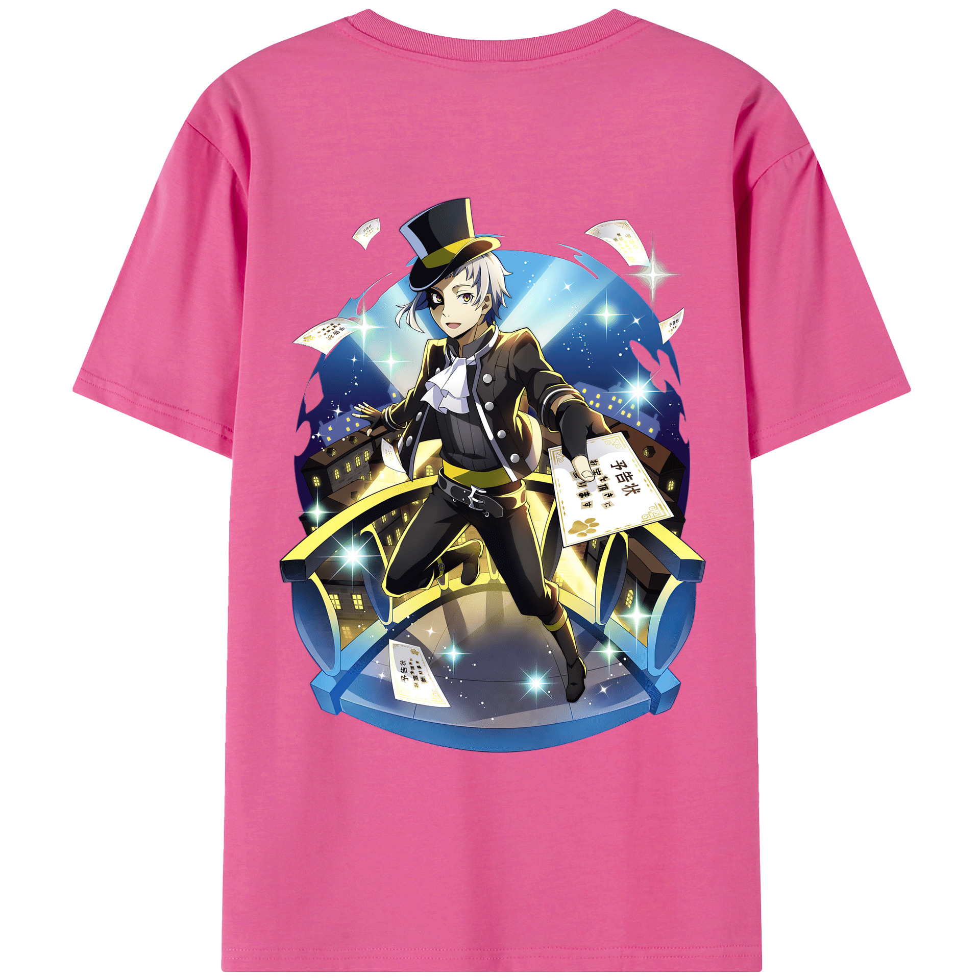 （画像用） 文豪ストレイドッグス Bungo Stray Dogs レディース半袖Tシャツ(バックプリント)