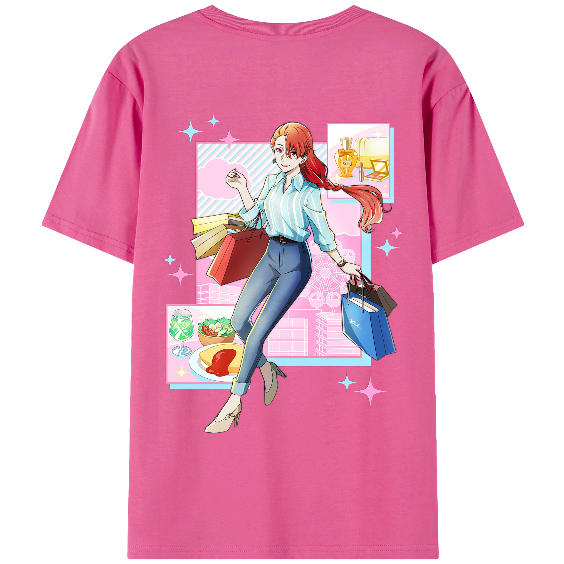 （画像用） 文豪ストレイドッグス Bungo Stray Dogs レディース半袖Tシャツ(バックプリント)