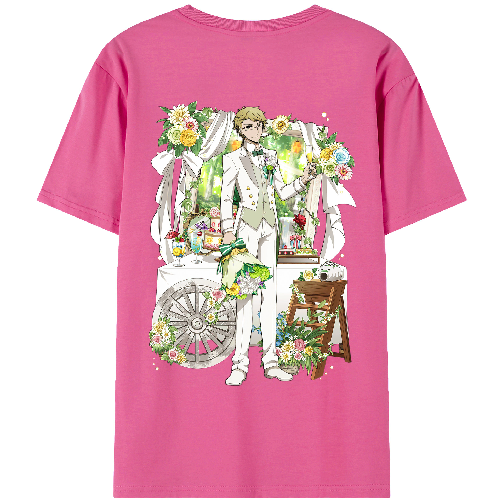 （画像用） 文豪ストレイドッグス Bungo Stray Dogs レディース半袖Tシャツ(バックプリント)