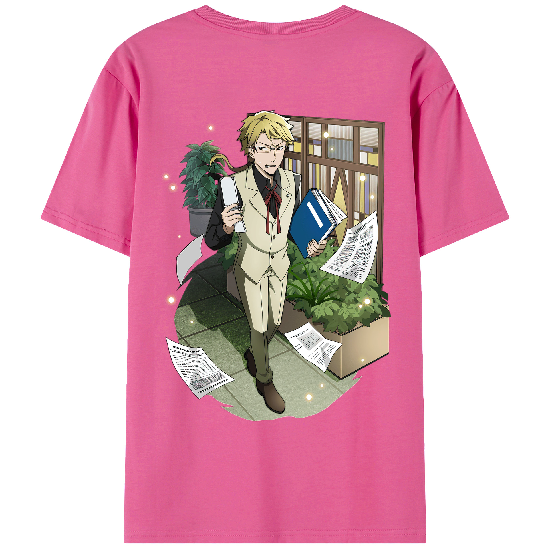 （画像用） 文豪ストレイドッグス Bungo Stray Dogs レディース半袖Tシャツ(バックプリント)