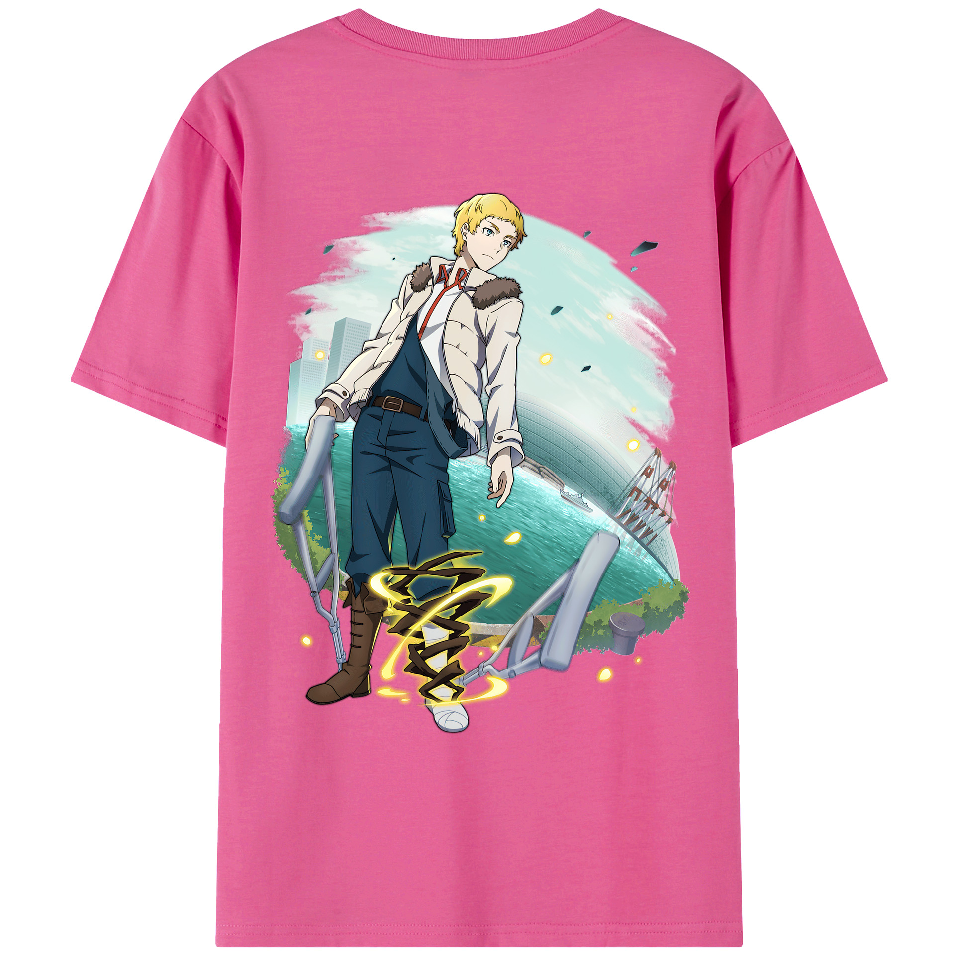 （画像用） 文豪ストレイドッグス Bungo Stray Dogs レディース半袖Tシャツ(バックプリント)