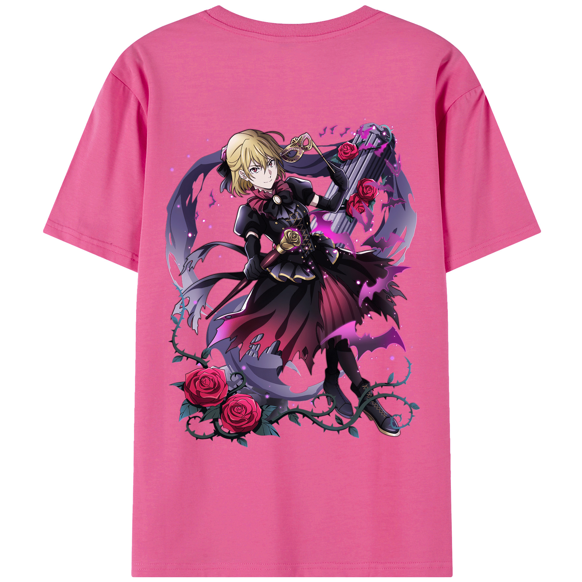 （画像用） 文豪ストレイドッグス Bungo Stray Dogs レディース半袖Tシャツ(バックプリント)