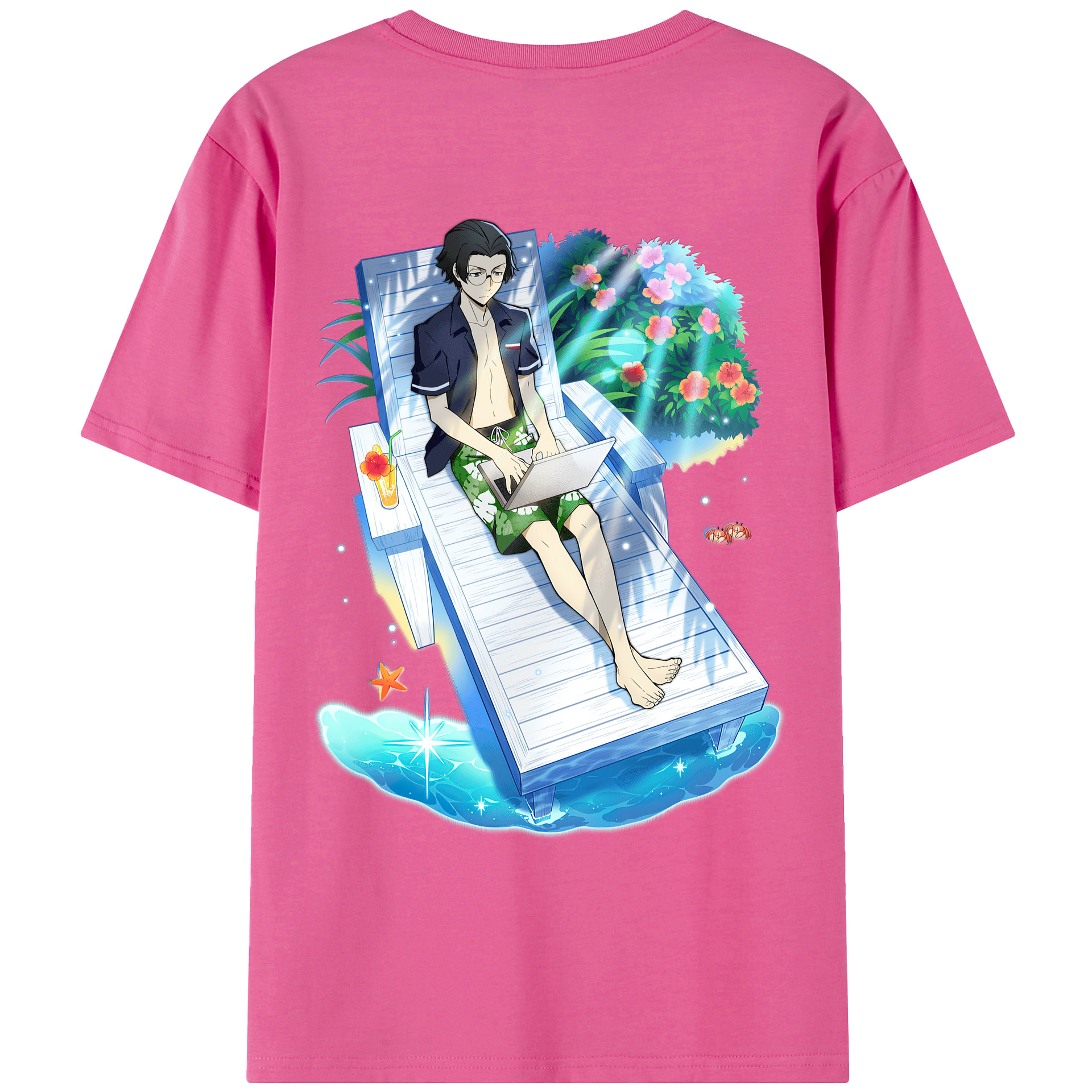 （画像用） 文豪ストレイドッグス Bungo Stray Dogs レディース半袖Tシャツ(バックプリント)