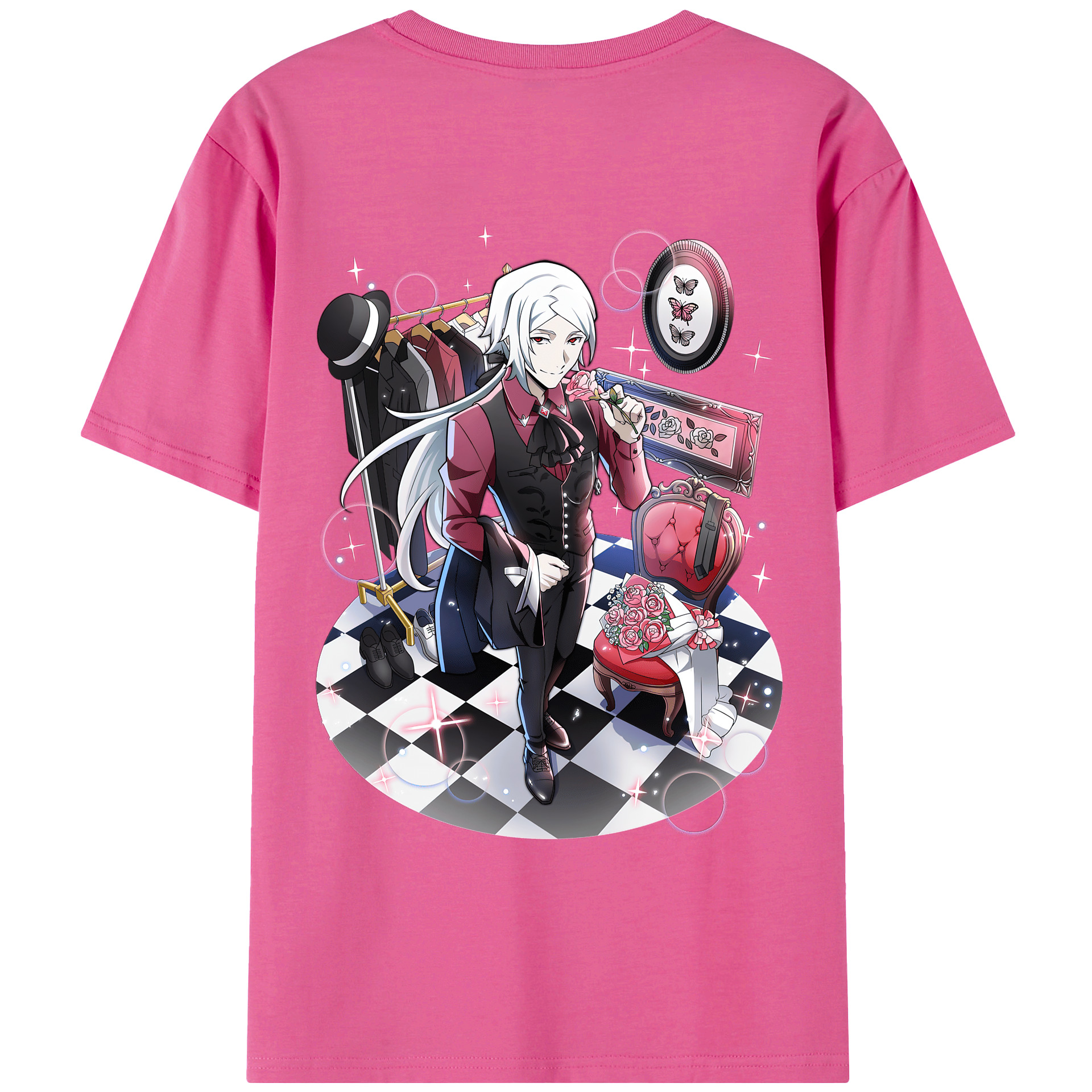 （画像用） 文豪ストレイドッグス Bungo Stray Dogs レディース半袖Tシャツ(バックプリント)