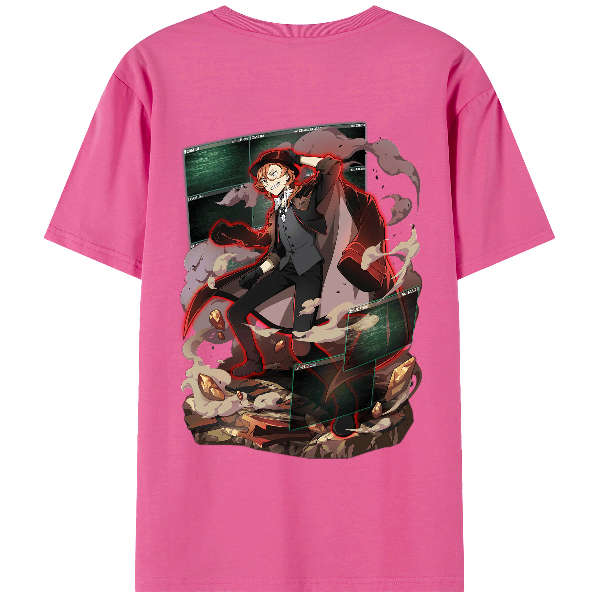（画像用） 文豪ストレイドッグス Bungo Stray Dogs レディース半袖Tシャツ(バックプリント)