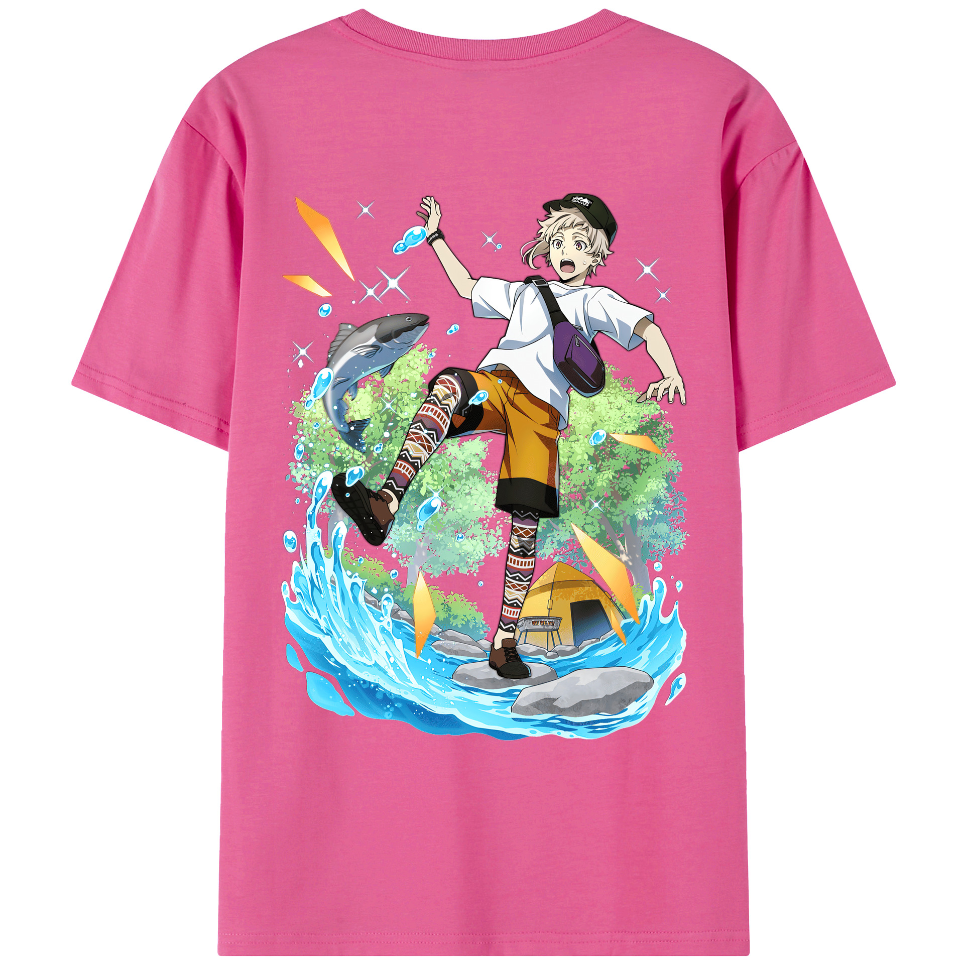 （画像用） 文豪ストレイドッグス Bungo Stray Dogs レディース半袖Tシャツ(バックプリント)