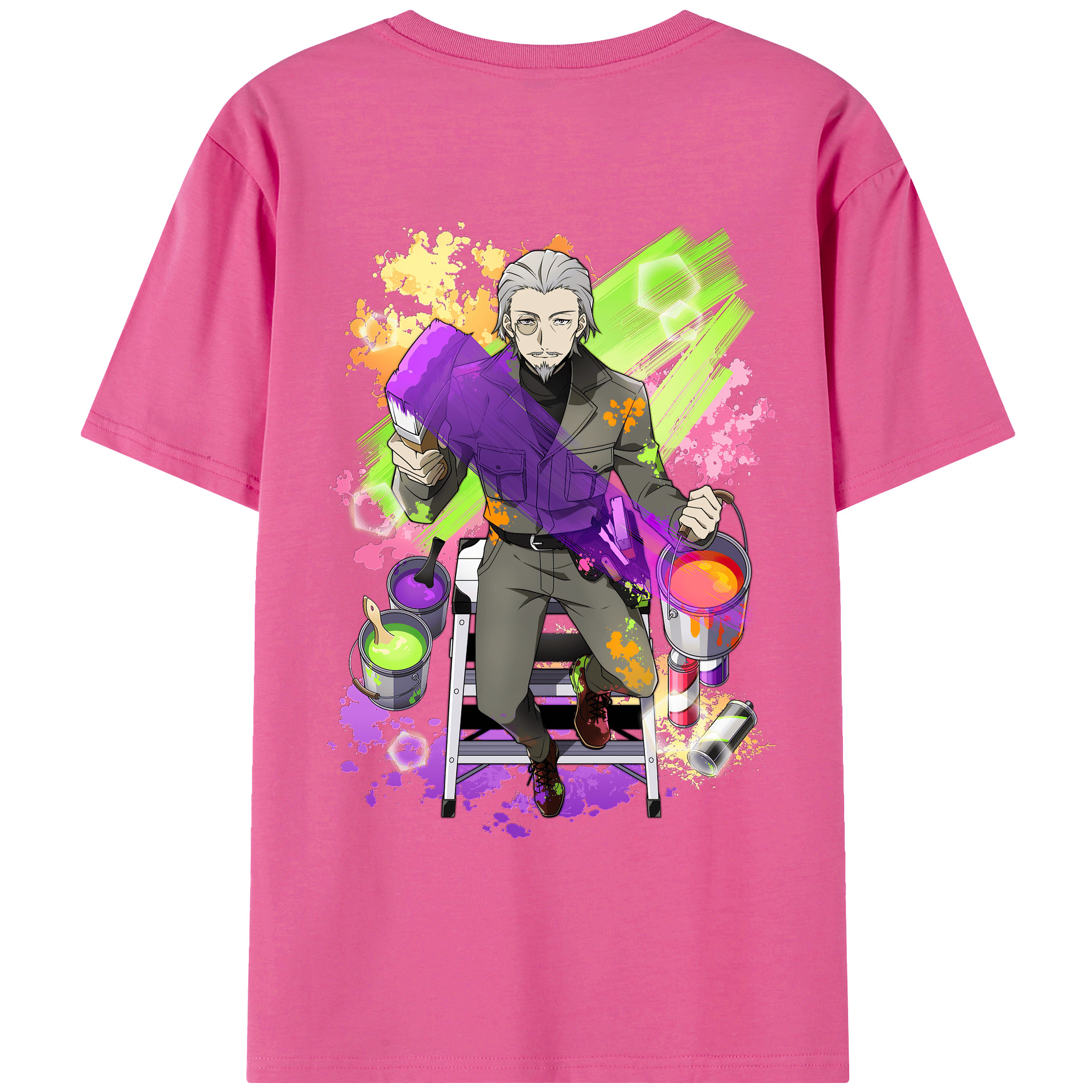 （画像用） 文豪ストレイドッグス Bungo Stray Dogs レディース半袖Tシャツ(バックプリント)