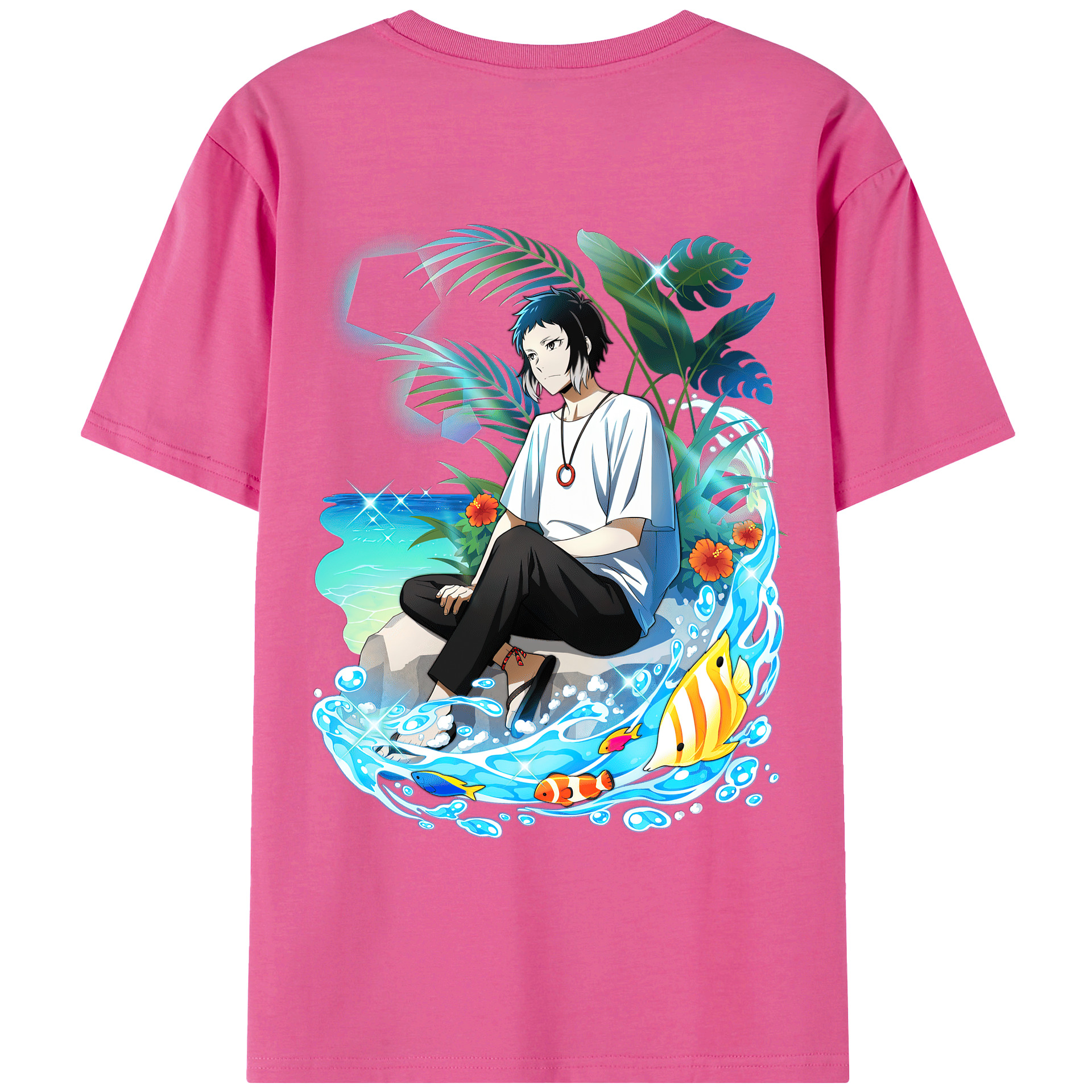 （画像用） 文豪ストレイドッグス Bungo Stray Dogs レディース半袖Tシャツ(バックプリント)
