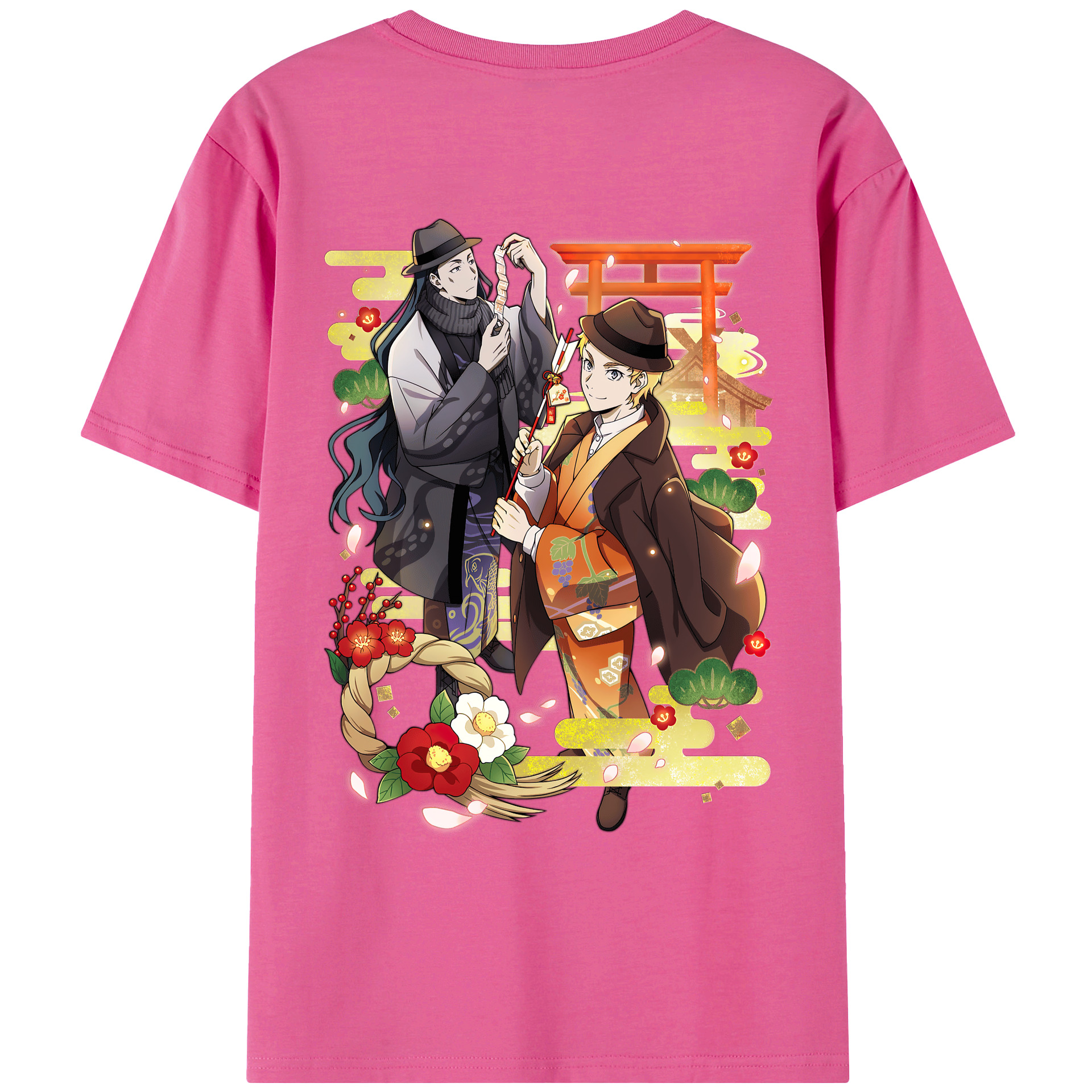 （画像用） 文豪ストレイドッグス Bungo Stray Dogs レディース半袖Tシャツ(バックプリント)