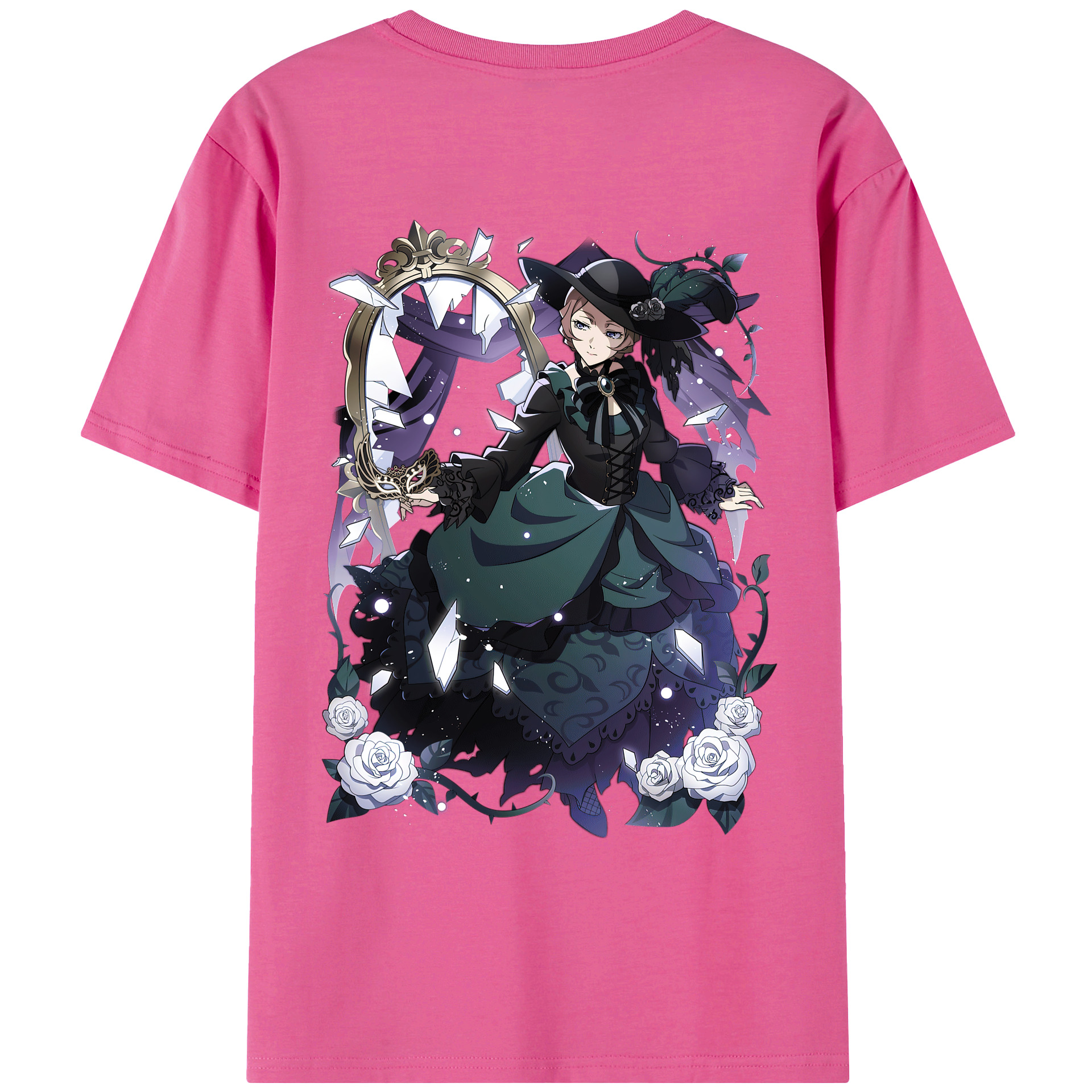 （画像用） 文豪ストレイドッグス Bungo Stray Dogs レディース半袖Tシャツ(バックプリント)
