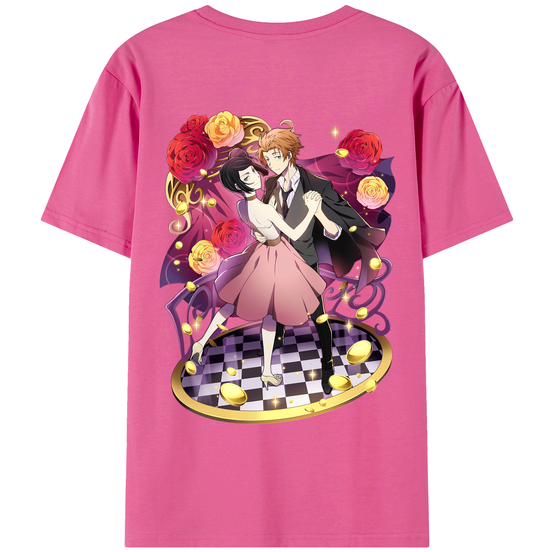 （画像用） 文豪ストレイドッグス Bungo Stray Dogs レディース半袖Tシャツ(バックプリント)