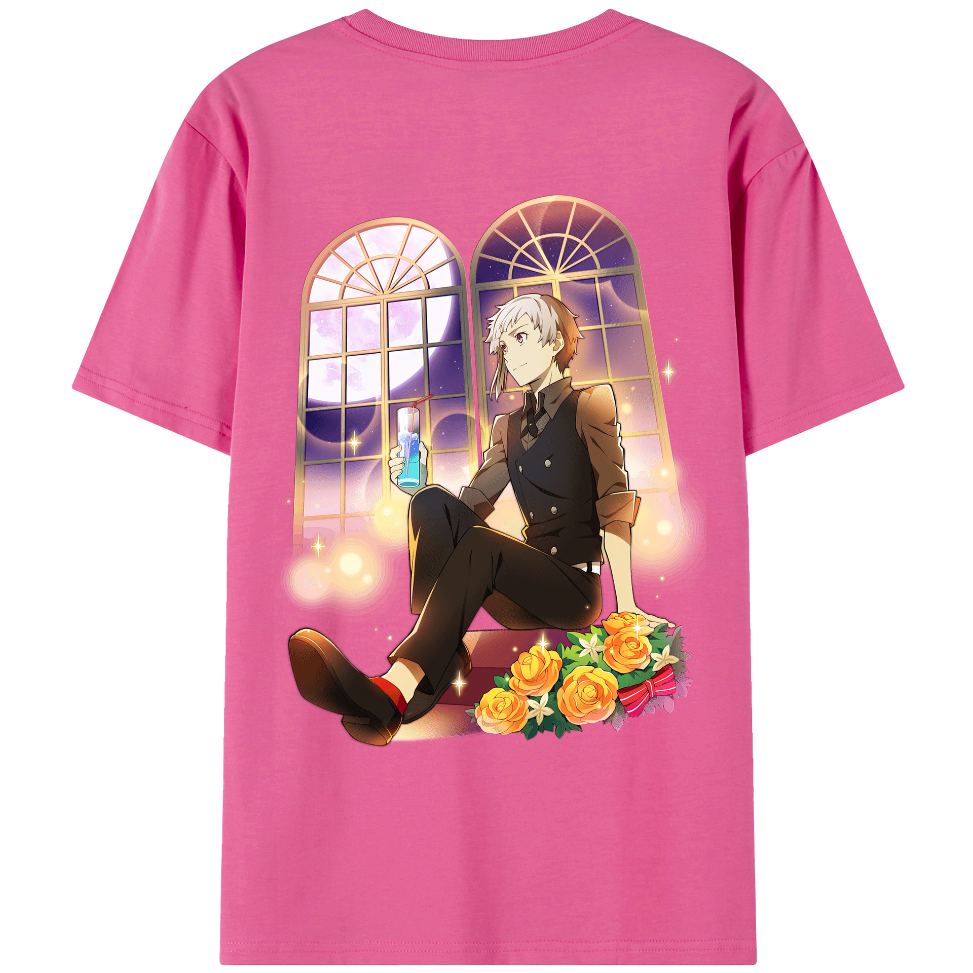 （画像用） 文豪ストレイドッグス Bungo Stray Dogs レディース半袖Tシャツ(バックプリント)