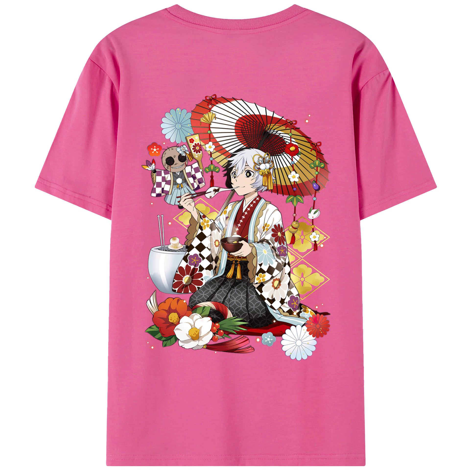 （画像用） 文豪ストレイドッグス Bungo Stray Dogs レディース半袖Tシャツ(バックプリント)