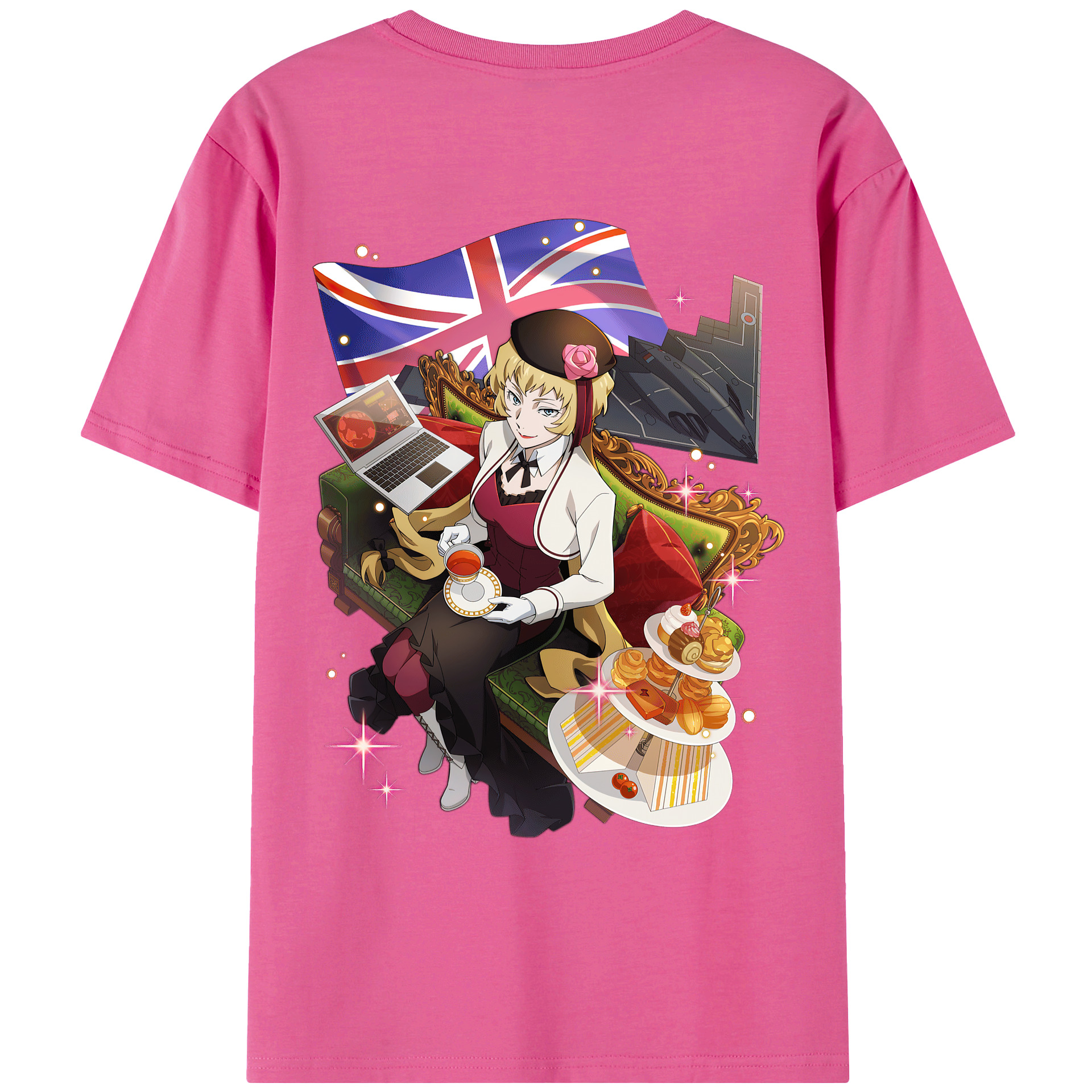 （画像用） 文豪ストレイドッグス Bungo Stray Dogs レディース半袖Tシャツ(バックプリント)