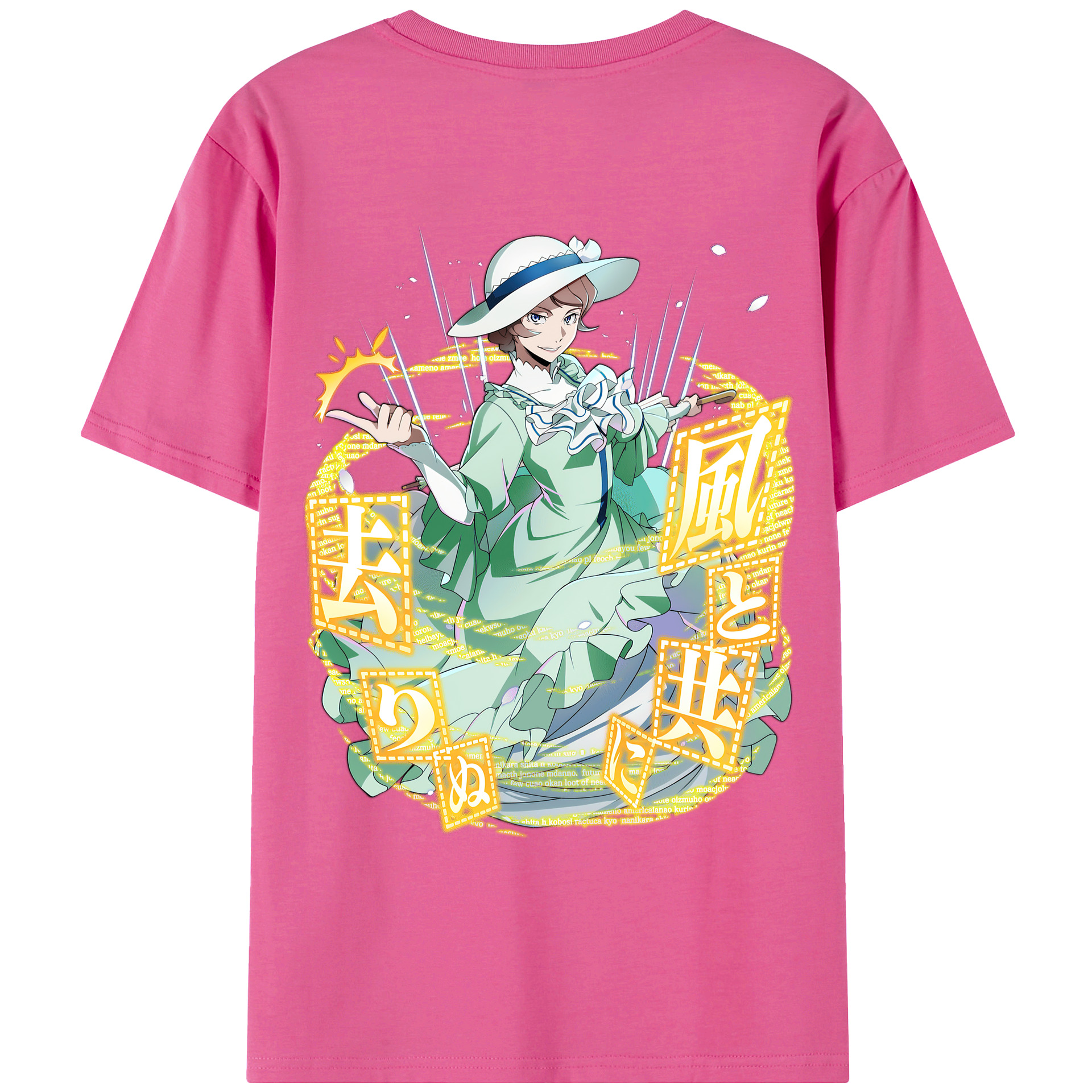 （画像用） 文豪ストレイドッグス Bungo Stray Dogs レディース半袖Tシャツ(バックプリント)