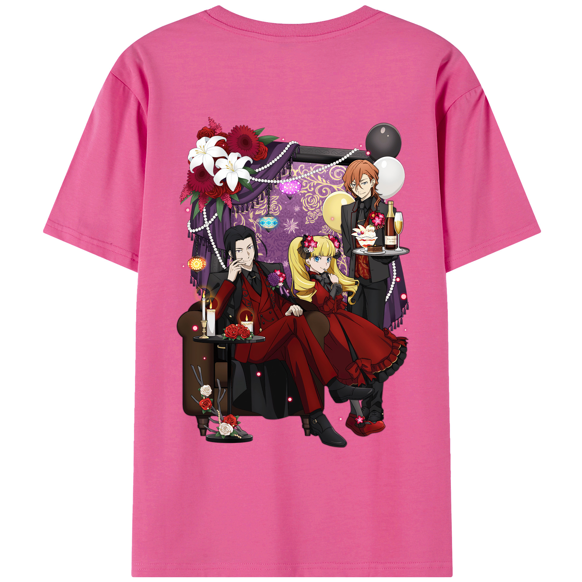 （画像用） 文豪ストレイドッグス Bungo Stray Dogs レディース半袖Tシャツ(バックプリント)