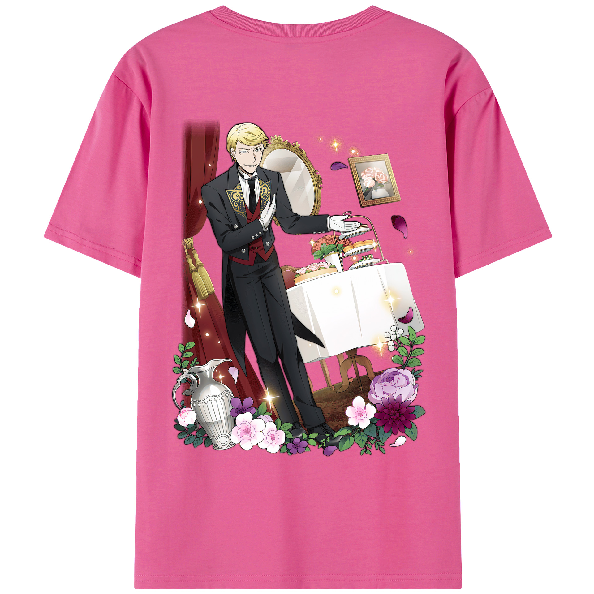 （画像用） 文豪ストレイドッグス Bungo Stray Dogs レディース半袖Tシャツ(バックプリント)
