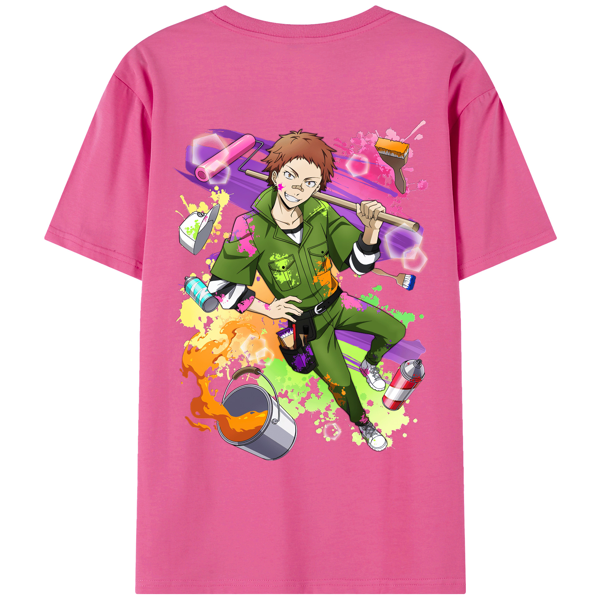 （画像用） 文豪ストレイドッグス Bungo Stray Dogs レディース半袖Tシャツ(バックプリント)